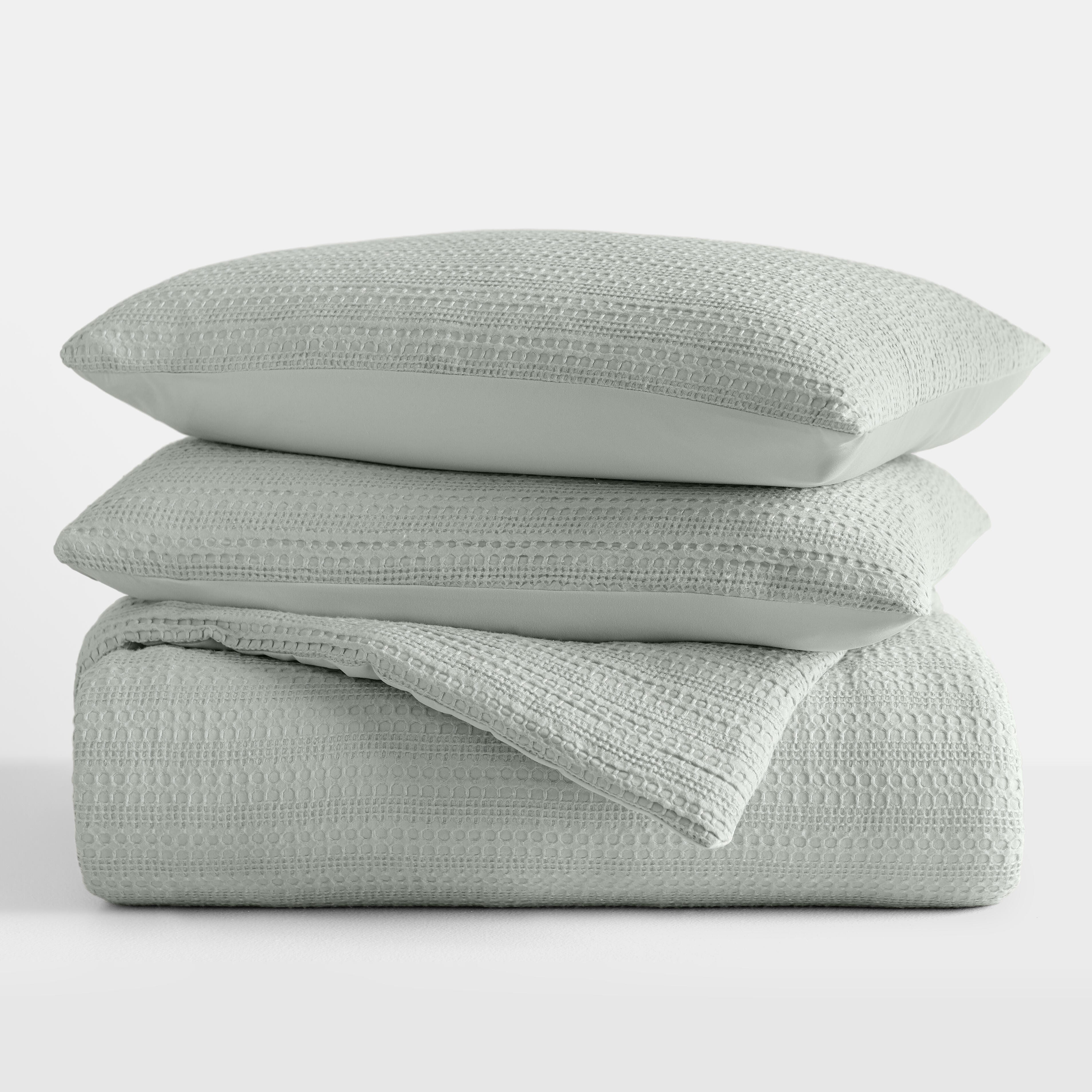 iEnjoy Home 3 Piece King/California King Comforter Set, Green Mist, large