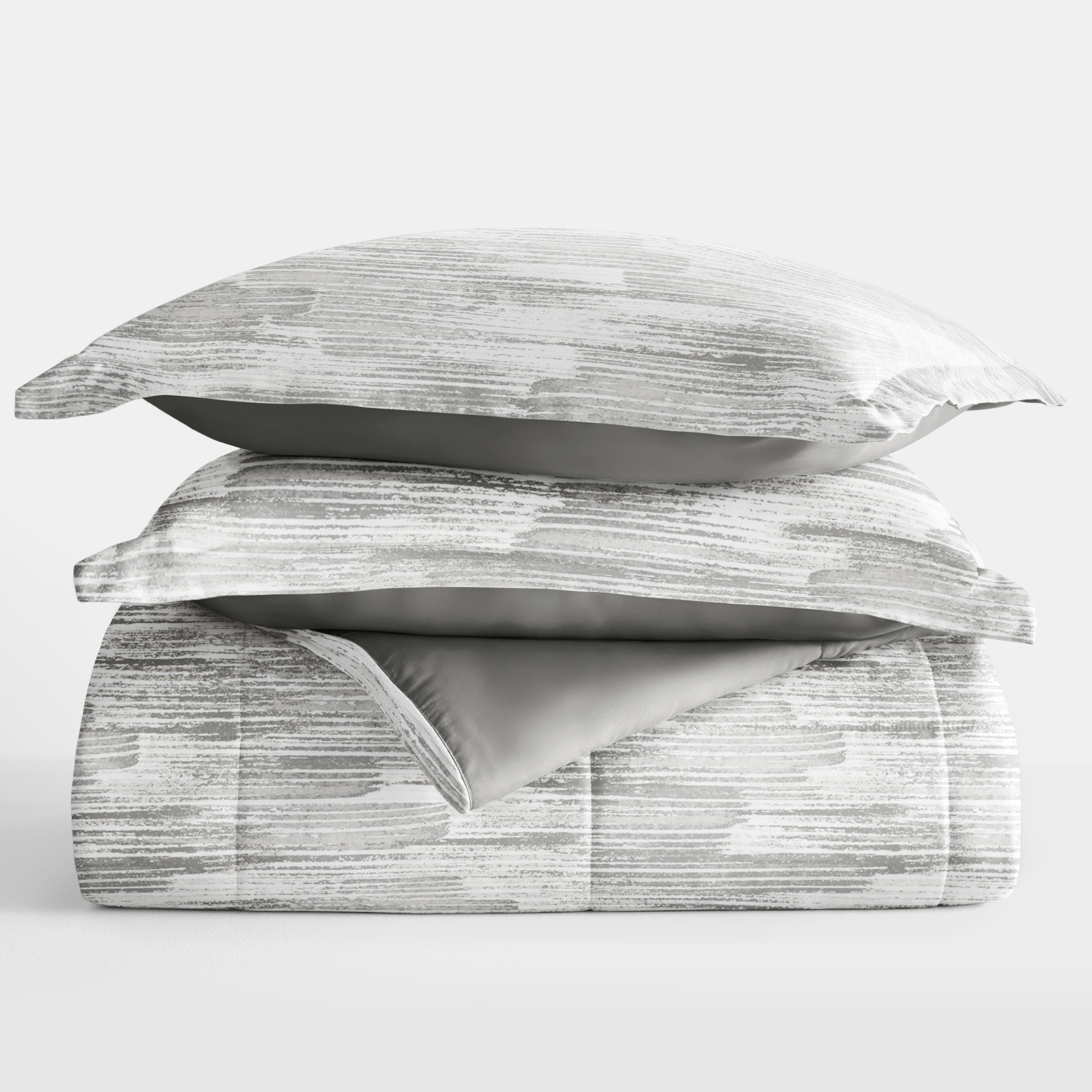 iEnjoy Home Kaycie Full/Queen Comforter Set, Gray, rollover
