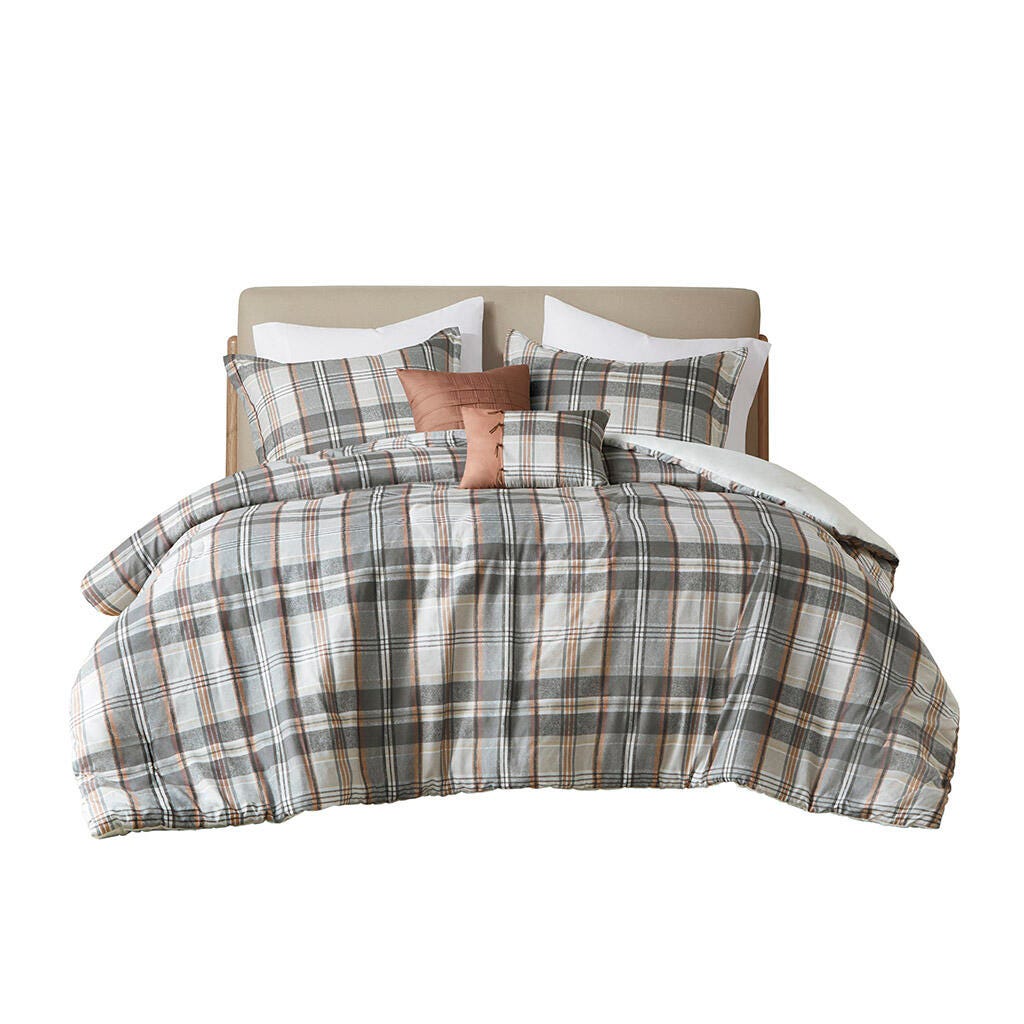 Intelligent Design Plaid Full/Queen Comforter Set, , rollover
