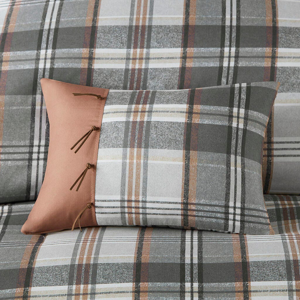 Intelligent Design Plaid Full/Queen Comforter Set, , large