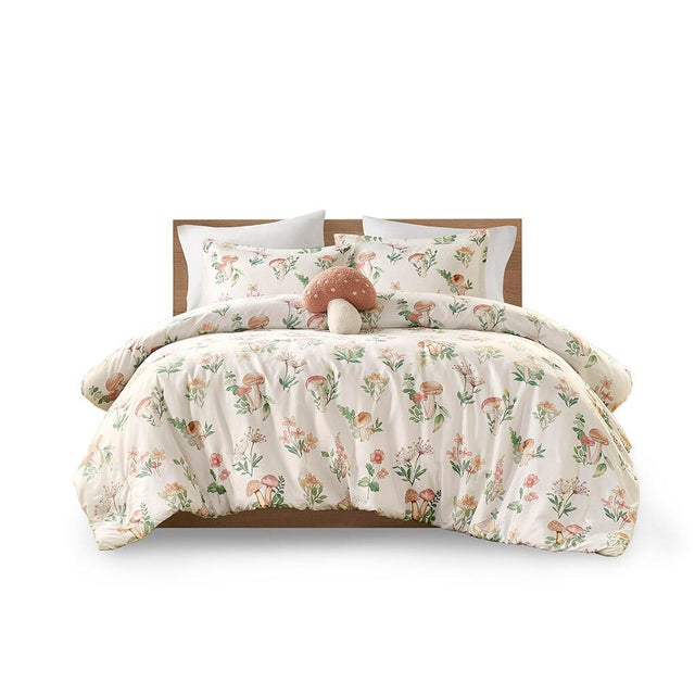 Intelligent Design Mushroom Garden Full/Queen Comforter Set