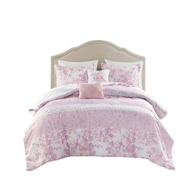Intelligent Design Floral Paisley Full/Queen Comforter Set