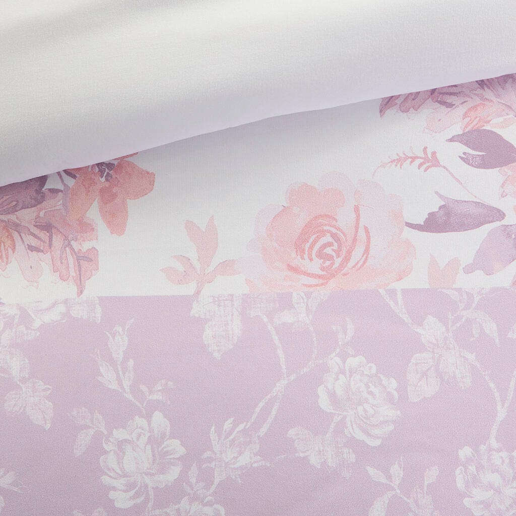 Intelligent Design Floral Paisley Full/Queen Comforter Set, Pink, large