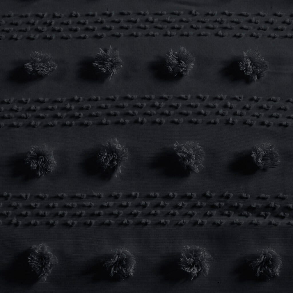 Intelligent Design Clip Jacquard Twin/Twin XL Comforter Set, Black, large