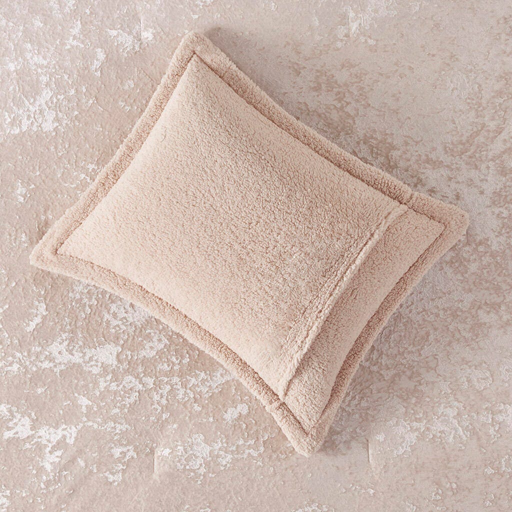 Intelligent Design Crushed Velvet Sherpa Reversible Twin/Twin XL Comforter Set, Blush, large