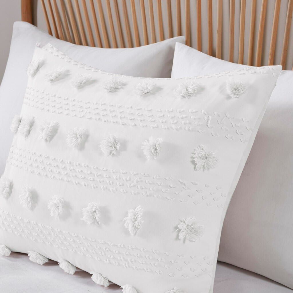 Intelligent Design Clip Jacquard King/California King Comforter Set, Ivory, large