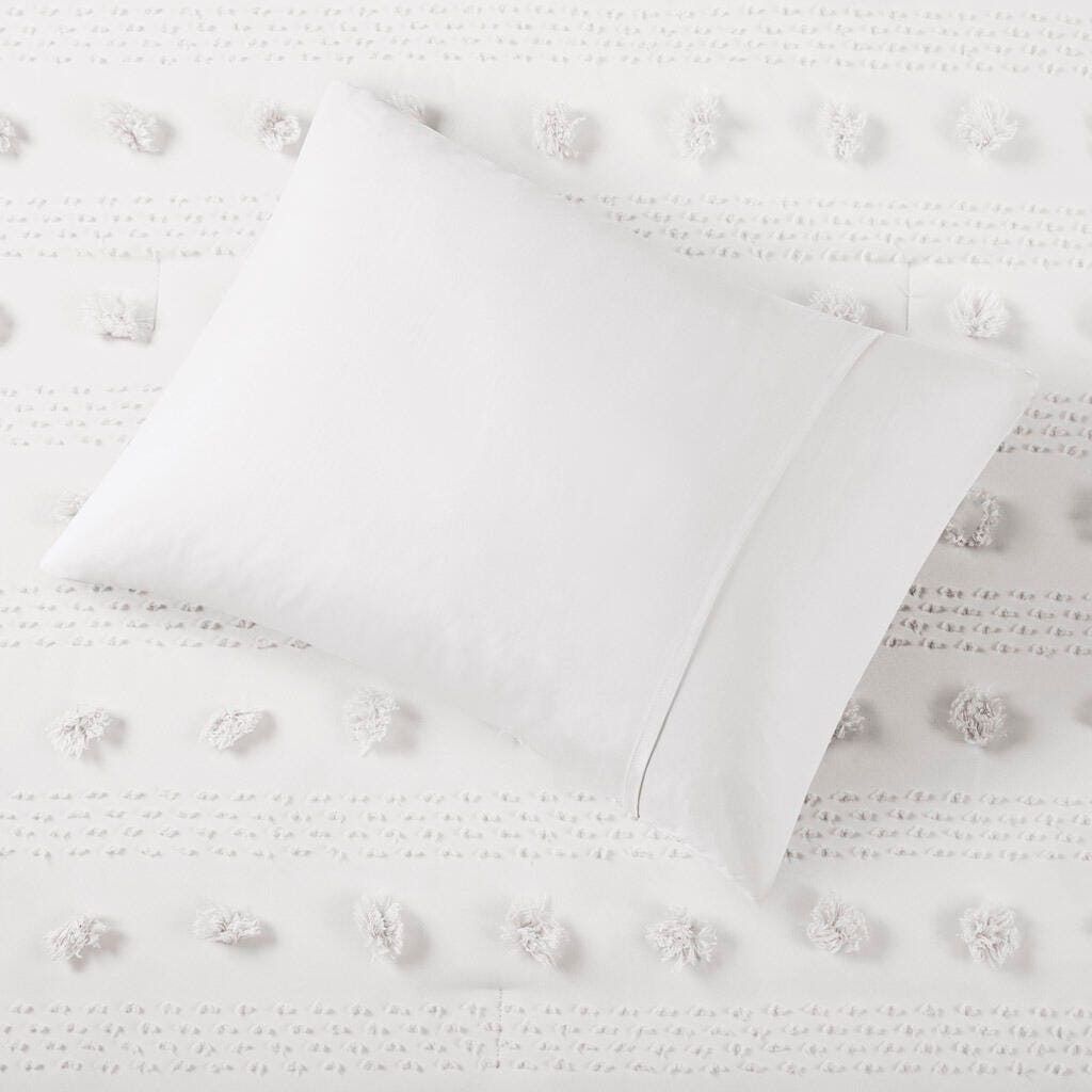 Intelligent Design Clip Jacquard King/California King Comforter Set, Ivory, large