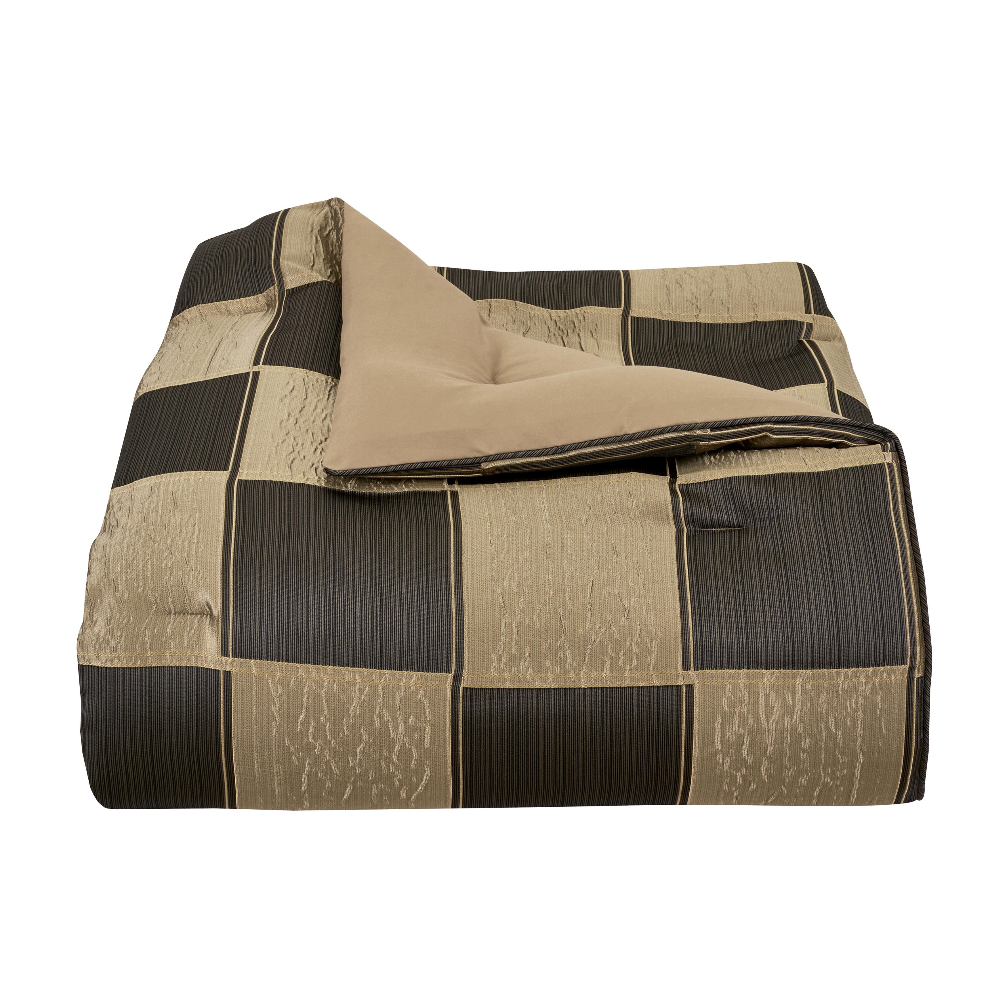 J. Queen New York Brando King 4 Piece Comforter Set, Bronze, rollover