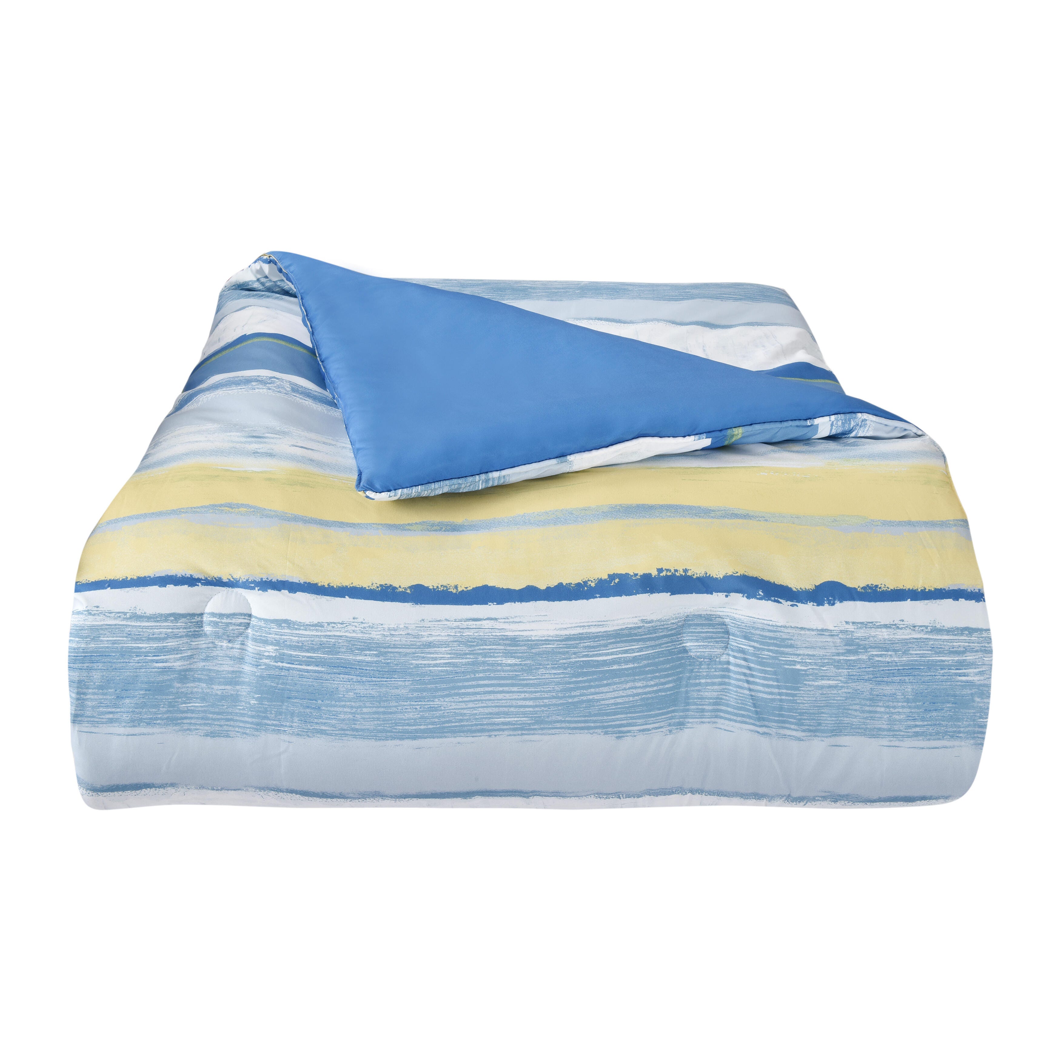 J. Queen Bold Seashore King/California King 3 Piece Comforter Set, Blue, rollover