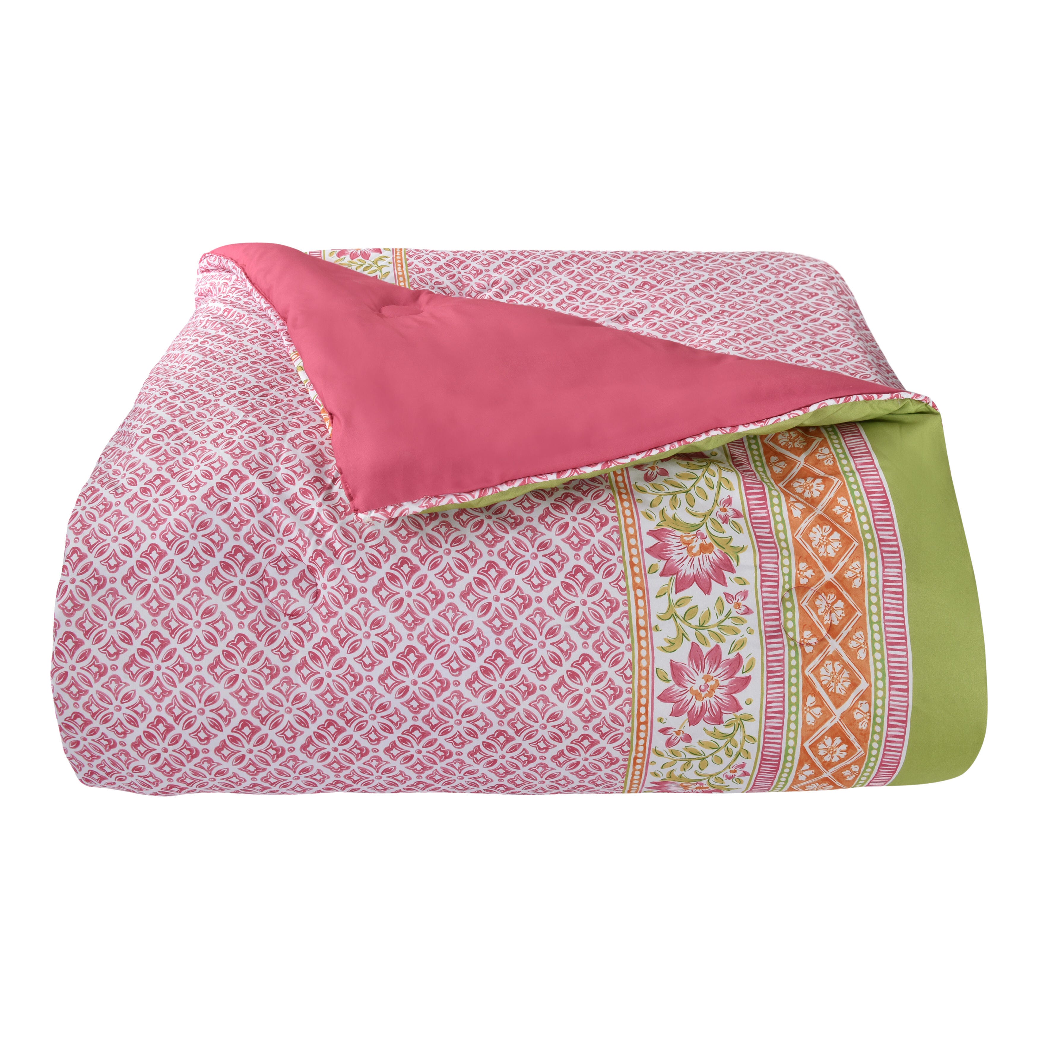 J. Queen Bold Shiloh Twin/Twin XL 2 Piece Comforter Set, Pink, rollover