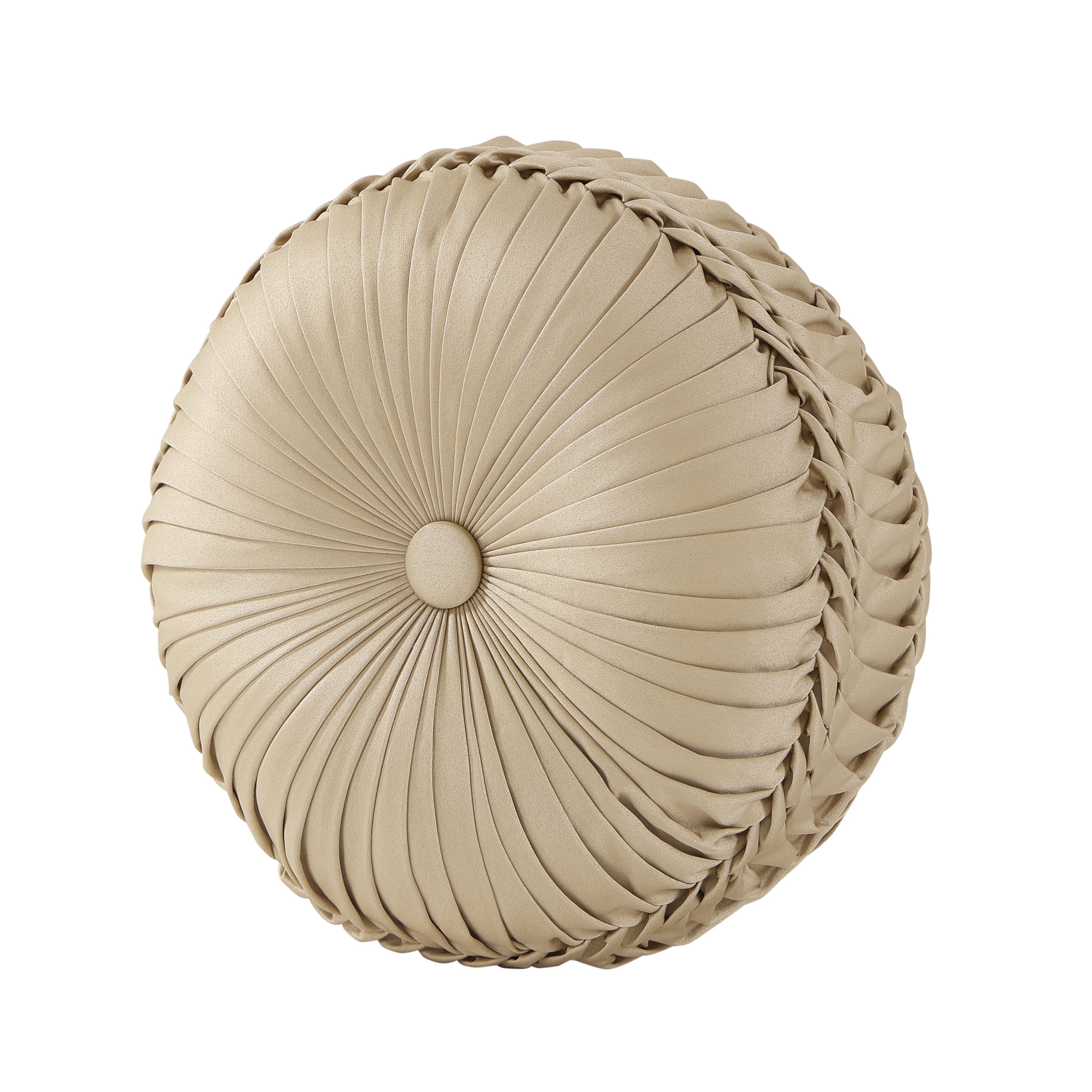 J. Queen New York Sondra Tufted Decorative Throw Pillow, Gold, large