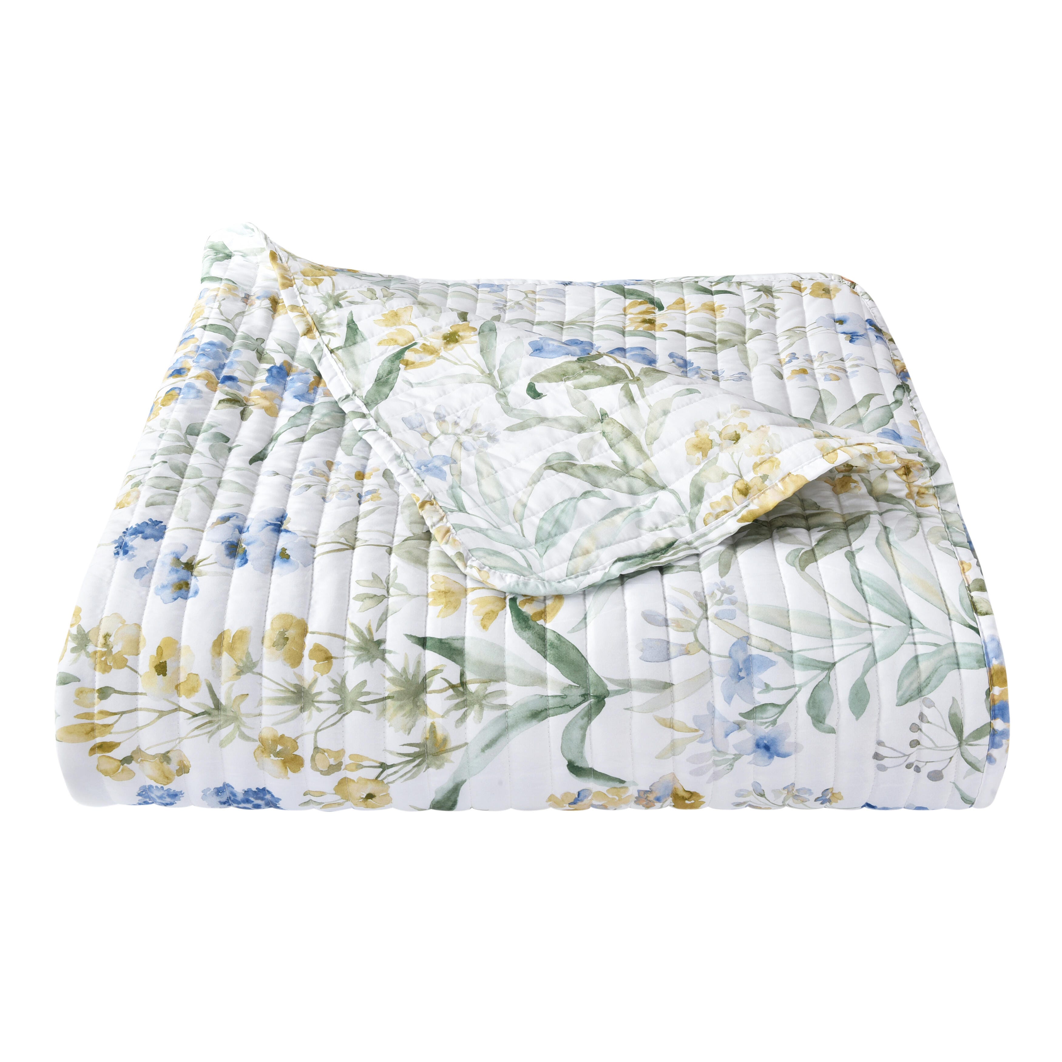 J. Queen Bold Tallulah King/California King 3 Piece Quilt Set, Blue, rollover