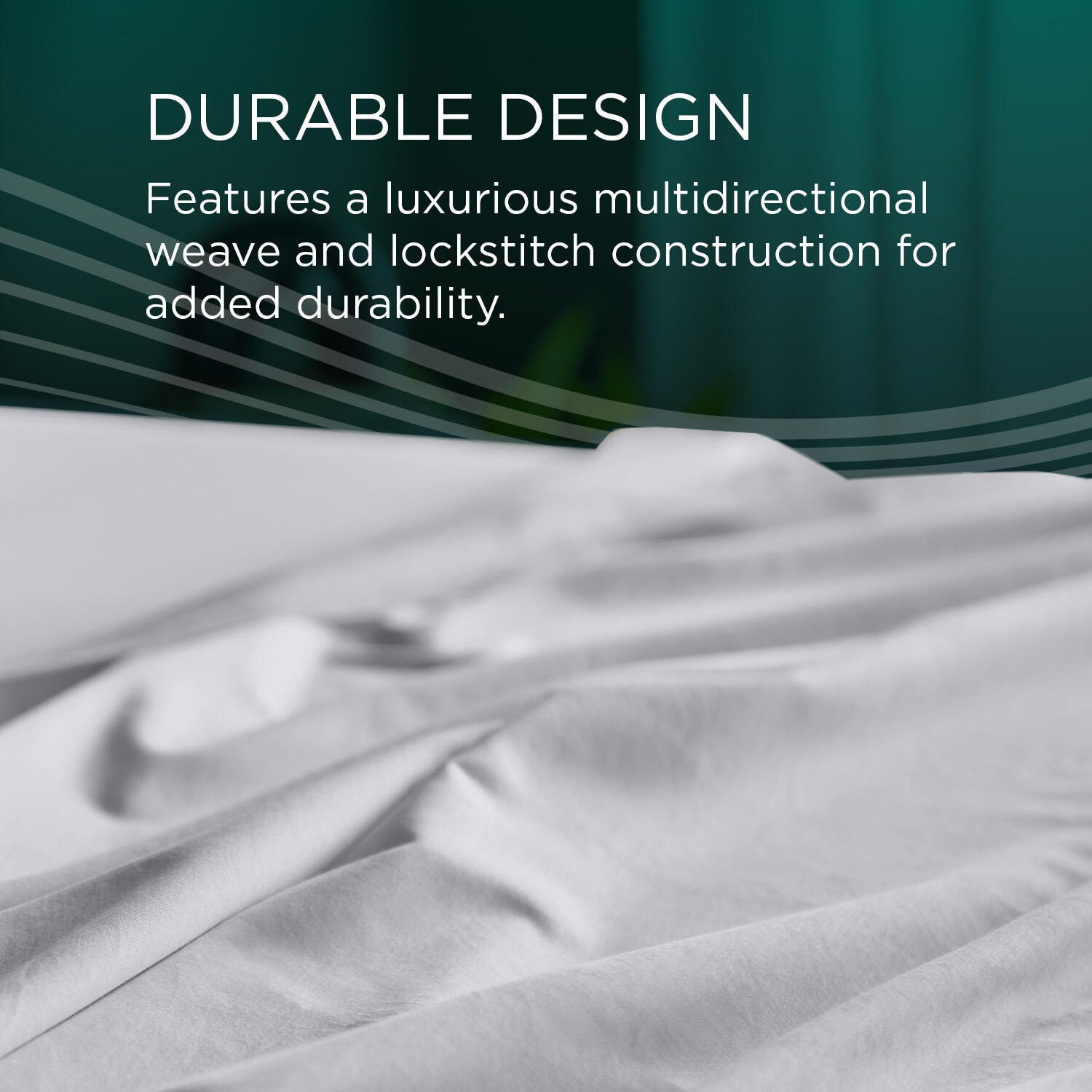 Tempur-Pedic TEMPUR-Adapt Luxe 5-Piece Split King Sheet Set, White, large