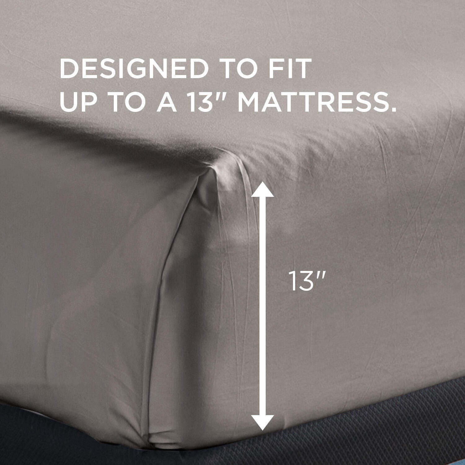 Tempur-Pedic TEMPUR-Adapt Luxe 4-Piece Queen Sheet Set, Graphite, large
