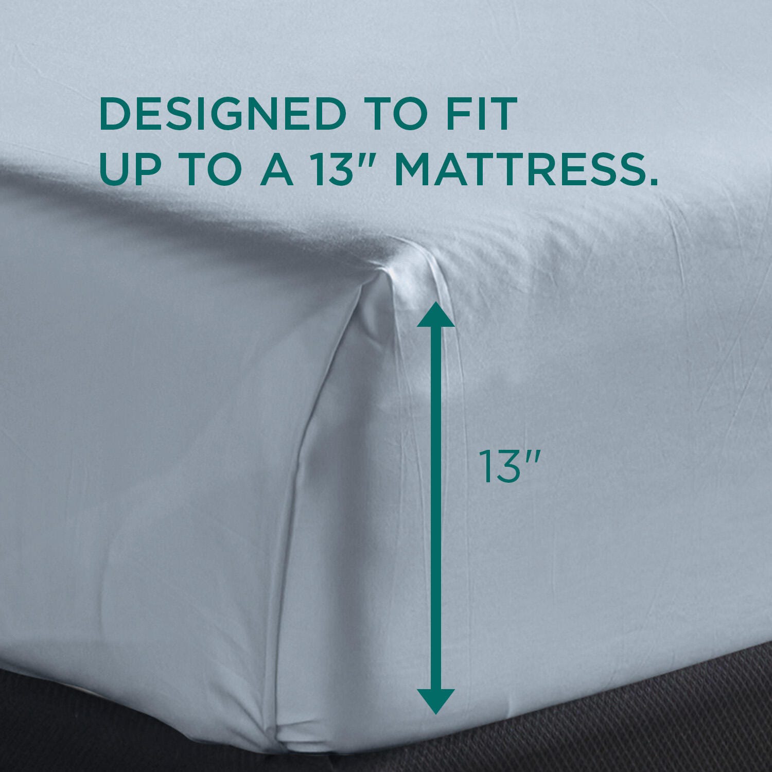 Tempur-Pedic TEMPUR-Adapt Luxe 3-Piece California King Sheet Set, Sleepy Blue, large