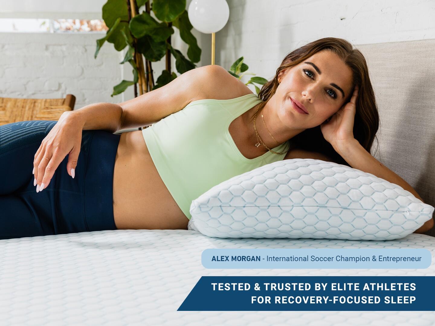 MOLECULE Infinity PRO Cooling Gel Memory Foam Adjustable Standard Pillow, White, large