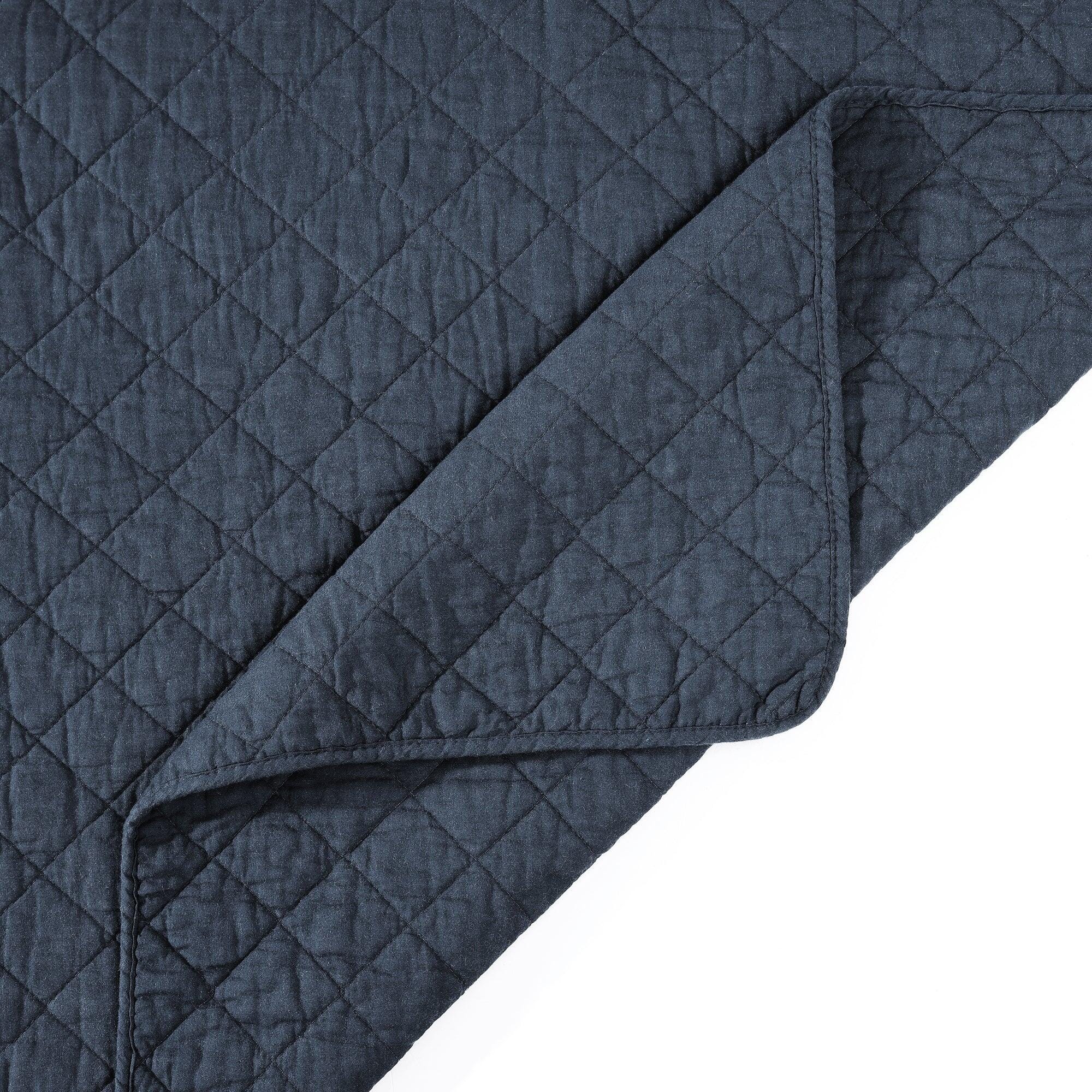 Indigo Hill 3-Piece Full/Queen Comfort Quilt Set, Navy, large