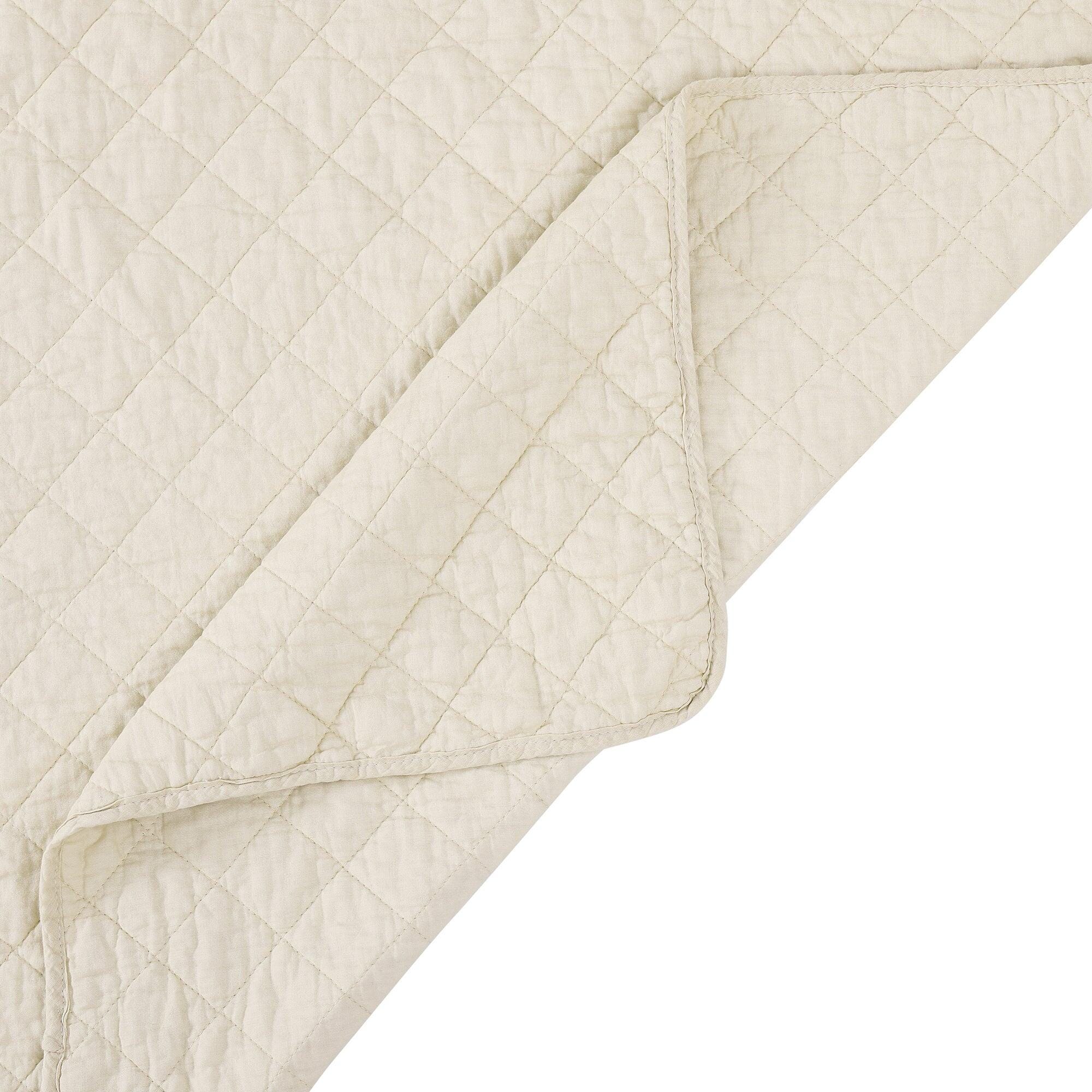 Indigo Hill 3-Piece Full/Queen Comfort Quilt Set, Prairie Tan, large