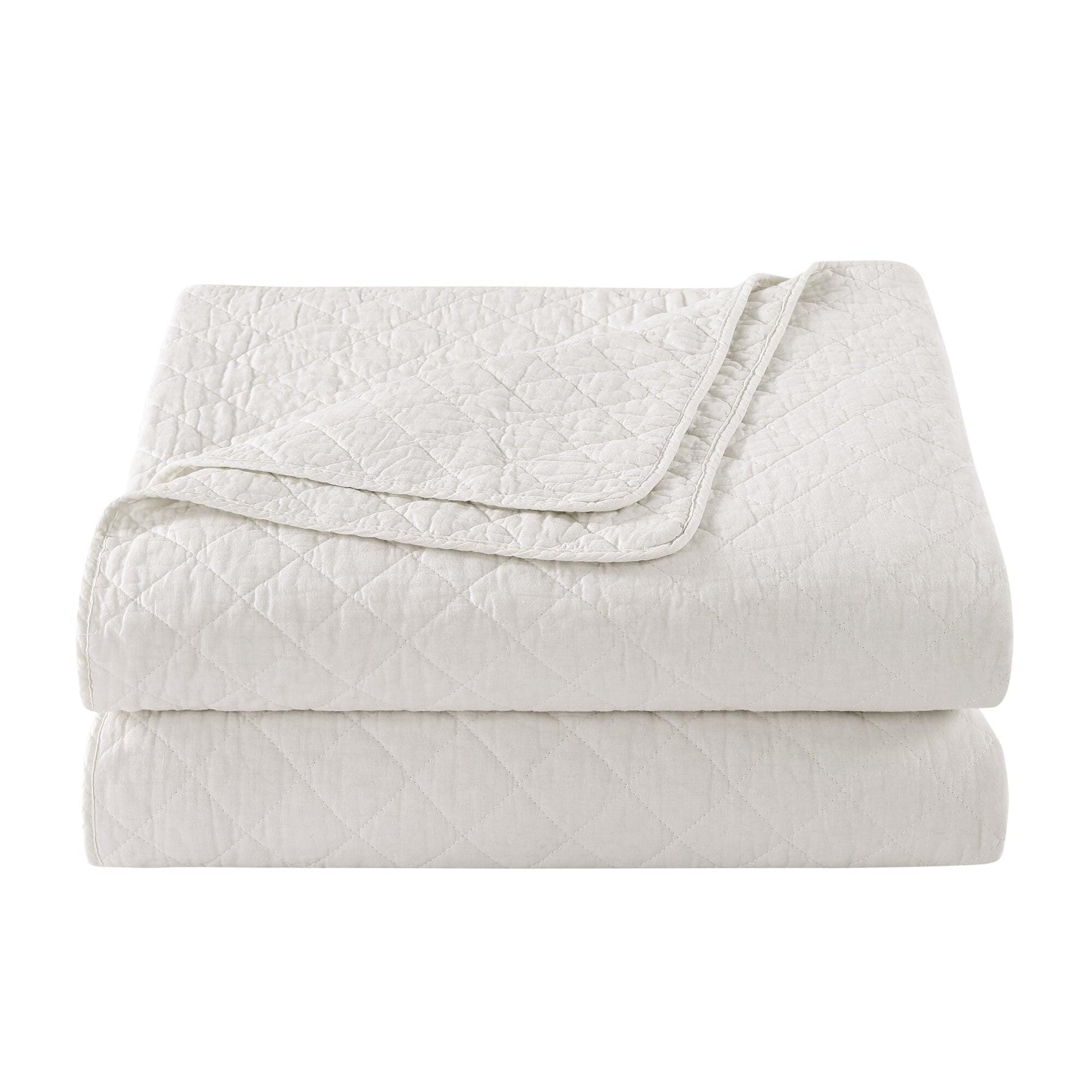 Indigo Hill 3-Piece King Comfort Quilt Set, White, large