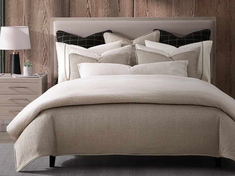 Ashley Luxe King Chenille Herringbone Comforter Set
