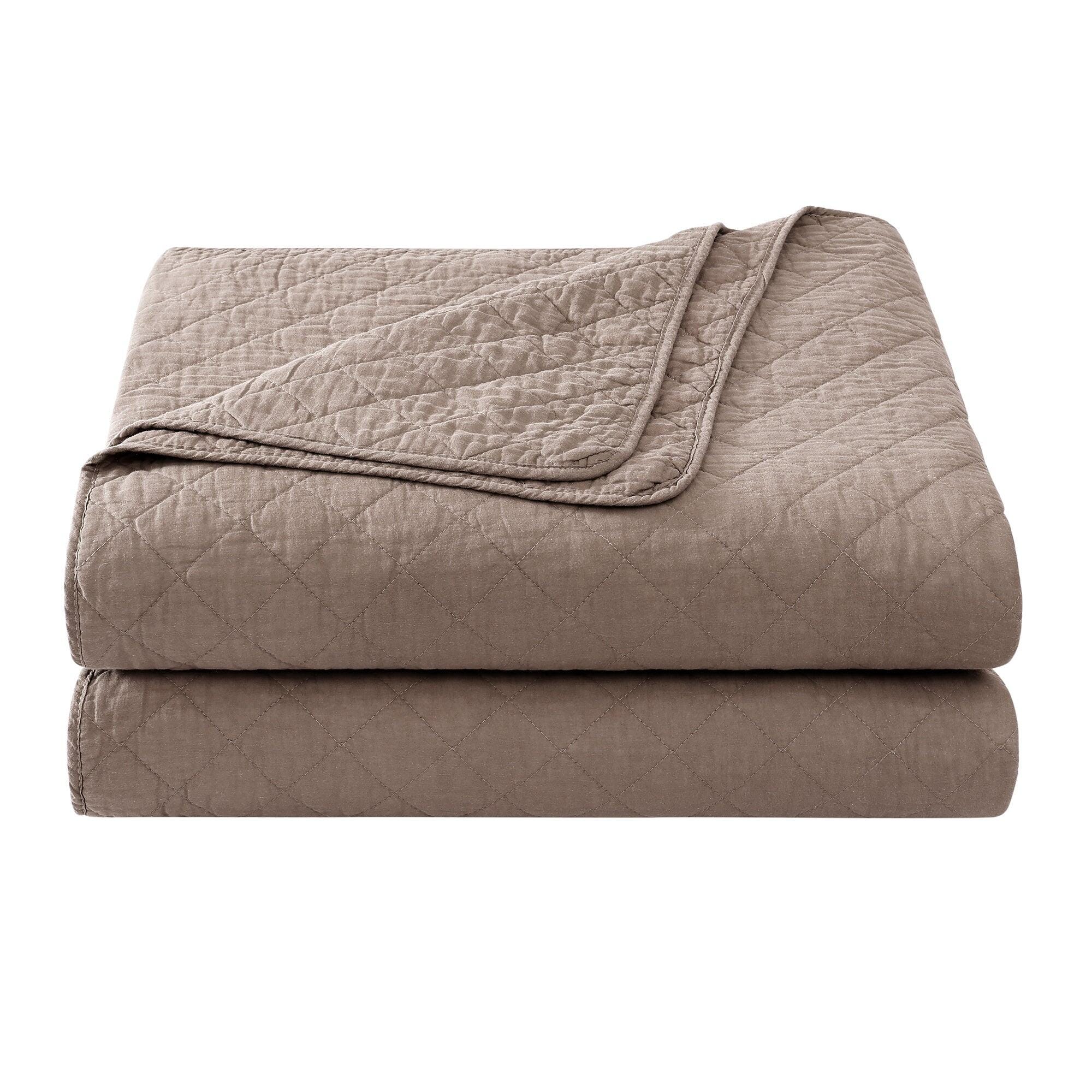 Indigo Hill 2-Piece Twin Comfort Quilt Set, Mocha, large