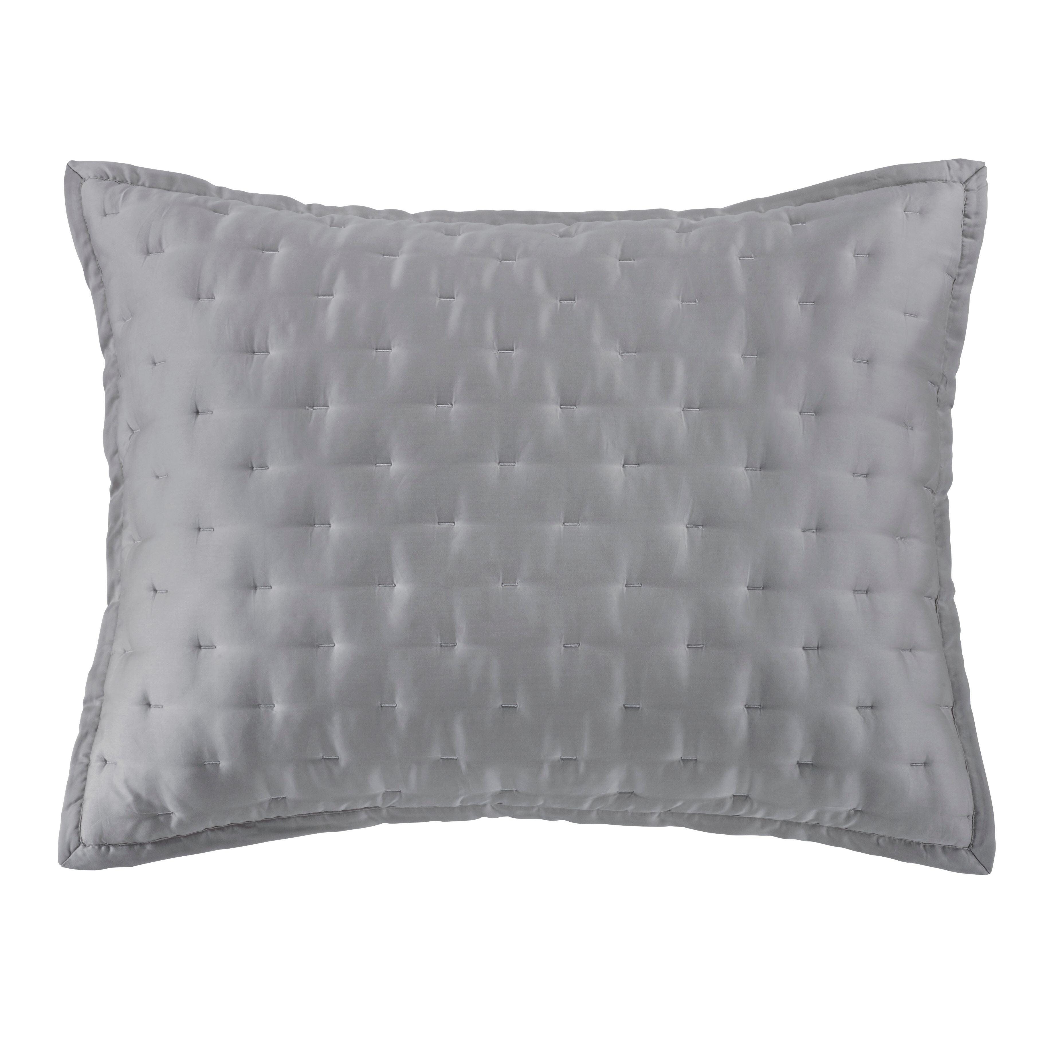 HiEnd Accents Lyocell 2-Piece Pillow Sham Set, Gray, large