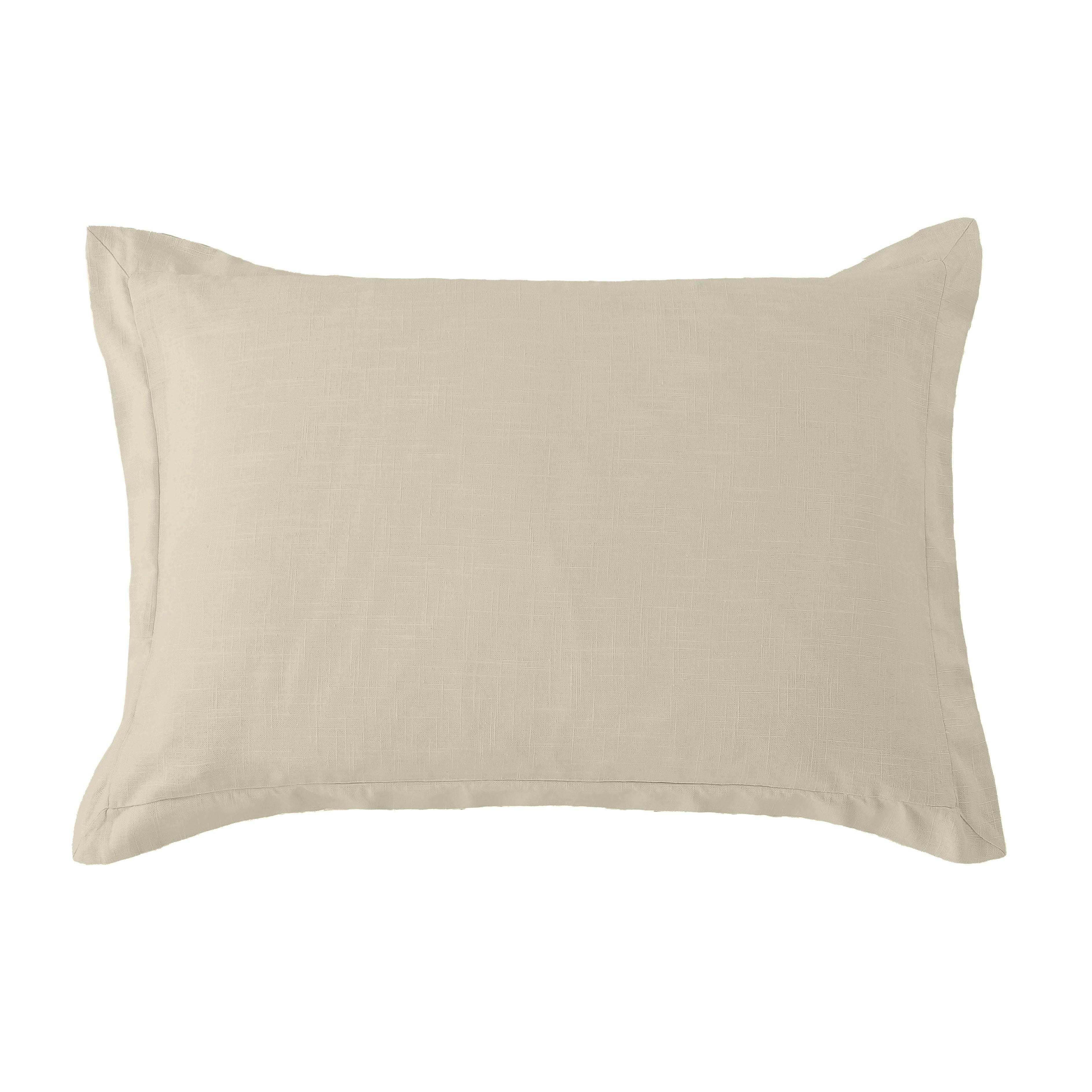 HiEnd Accents Hera Dutch Euro Pillow, Light Tan, large