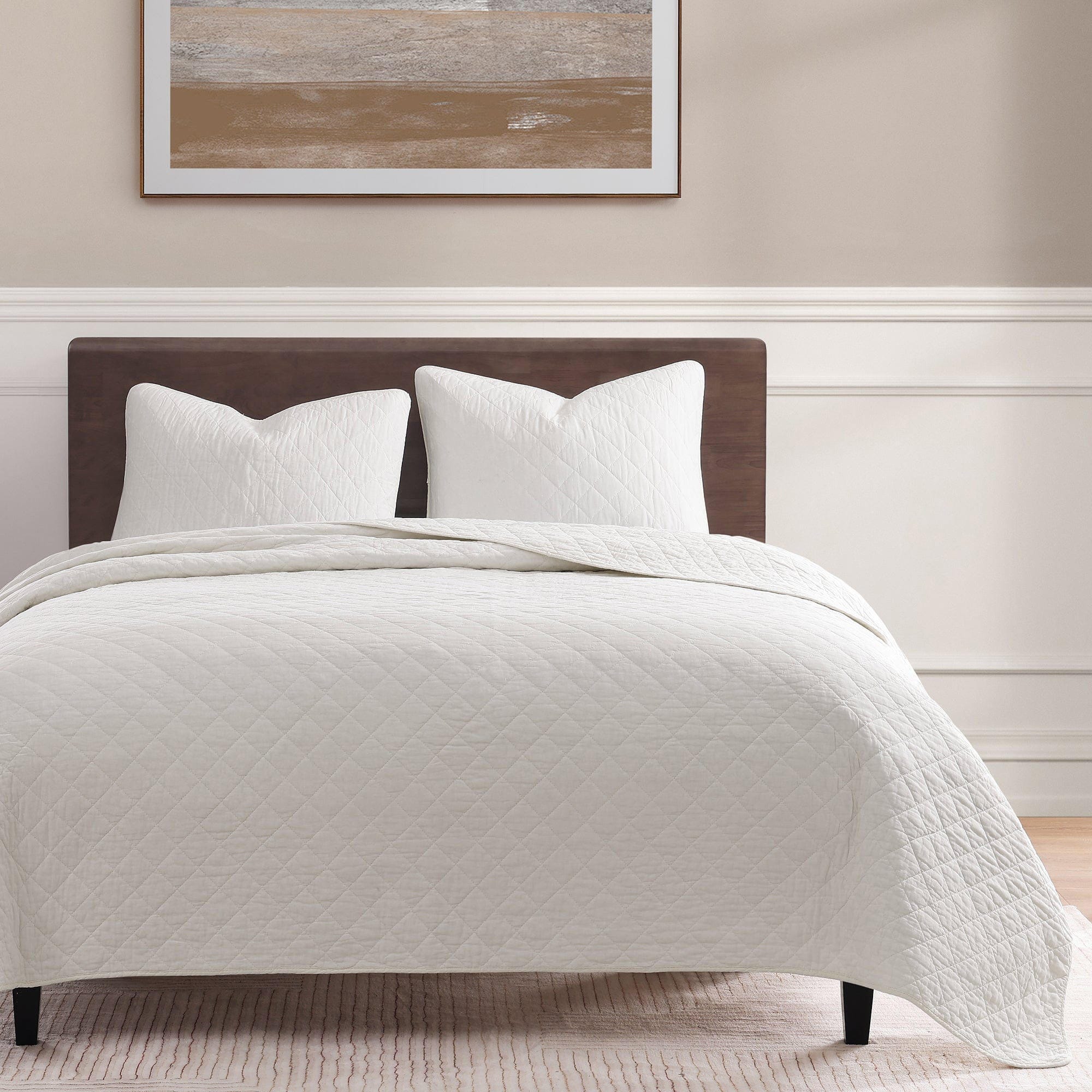 Indigo Hill 2-Piece Twin Comfort Quilt Set, White, large