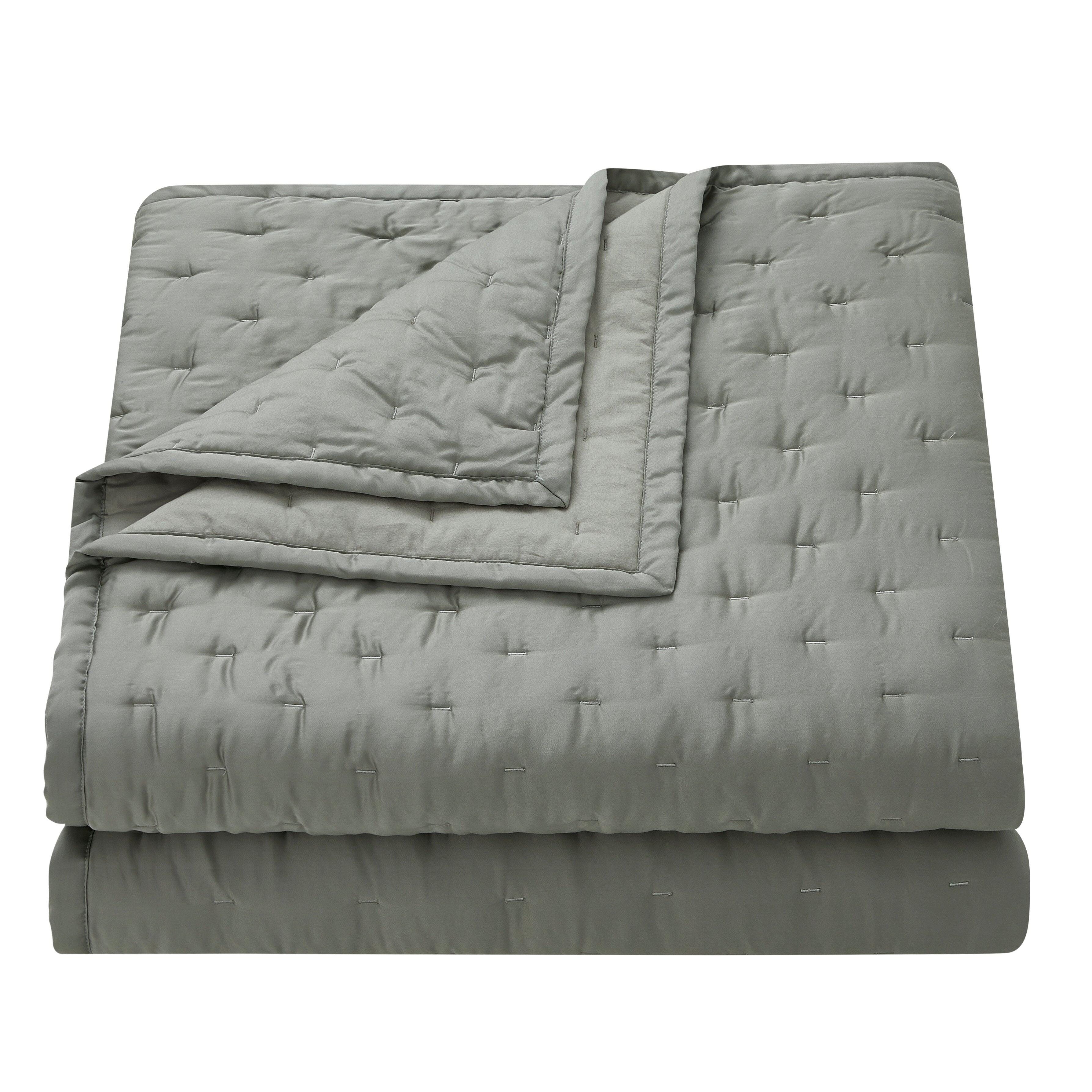 HiEnd Accents Lyocell 3-Piece King Quilt Set, Sage, large