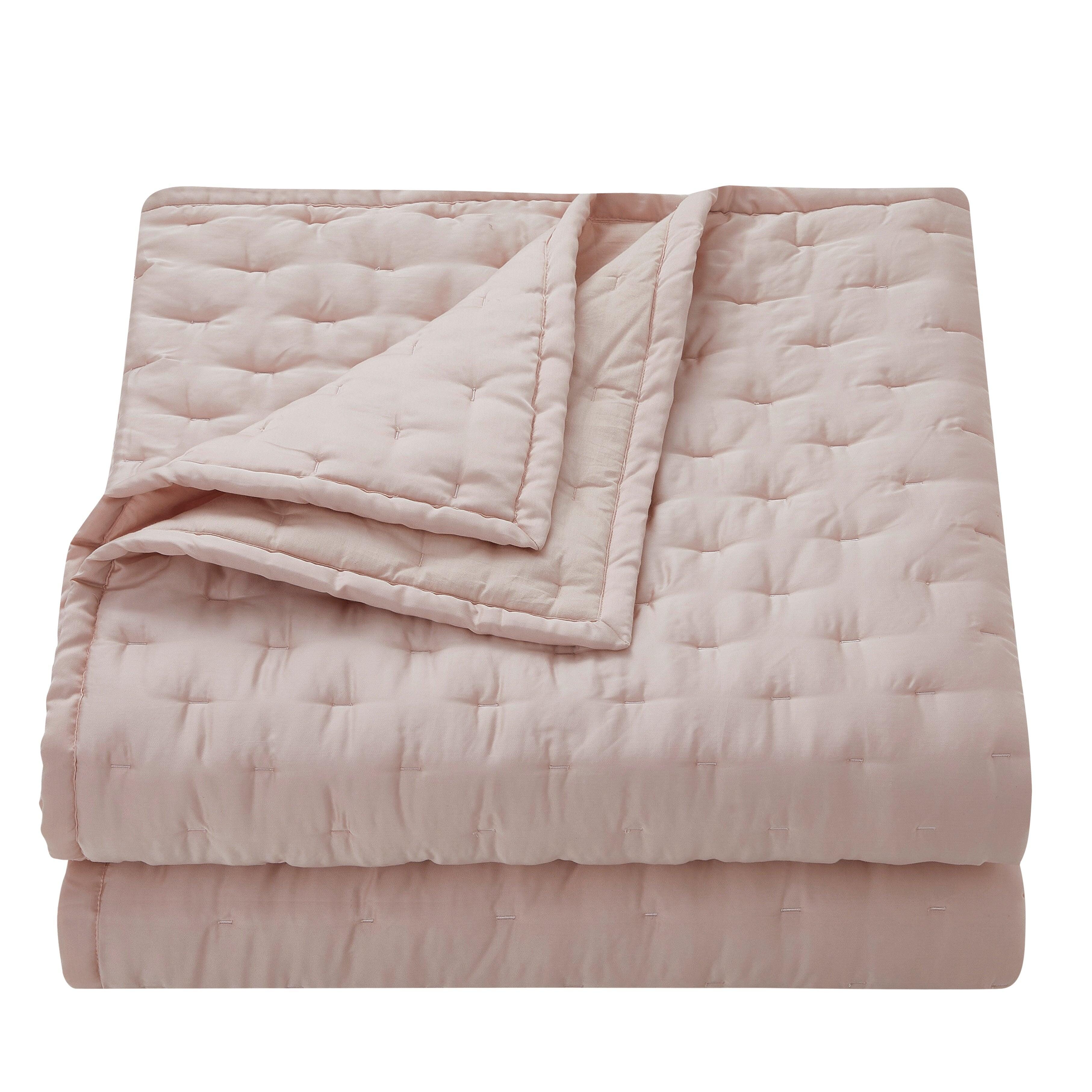 HiEnd Accents Lyocell 1-Piece Full/Queen Quilt, Blush, rollover