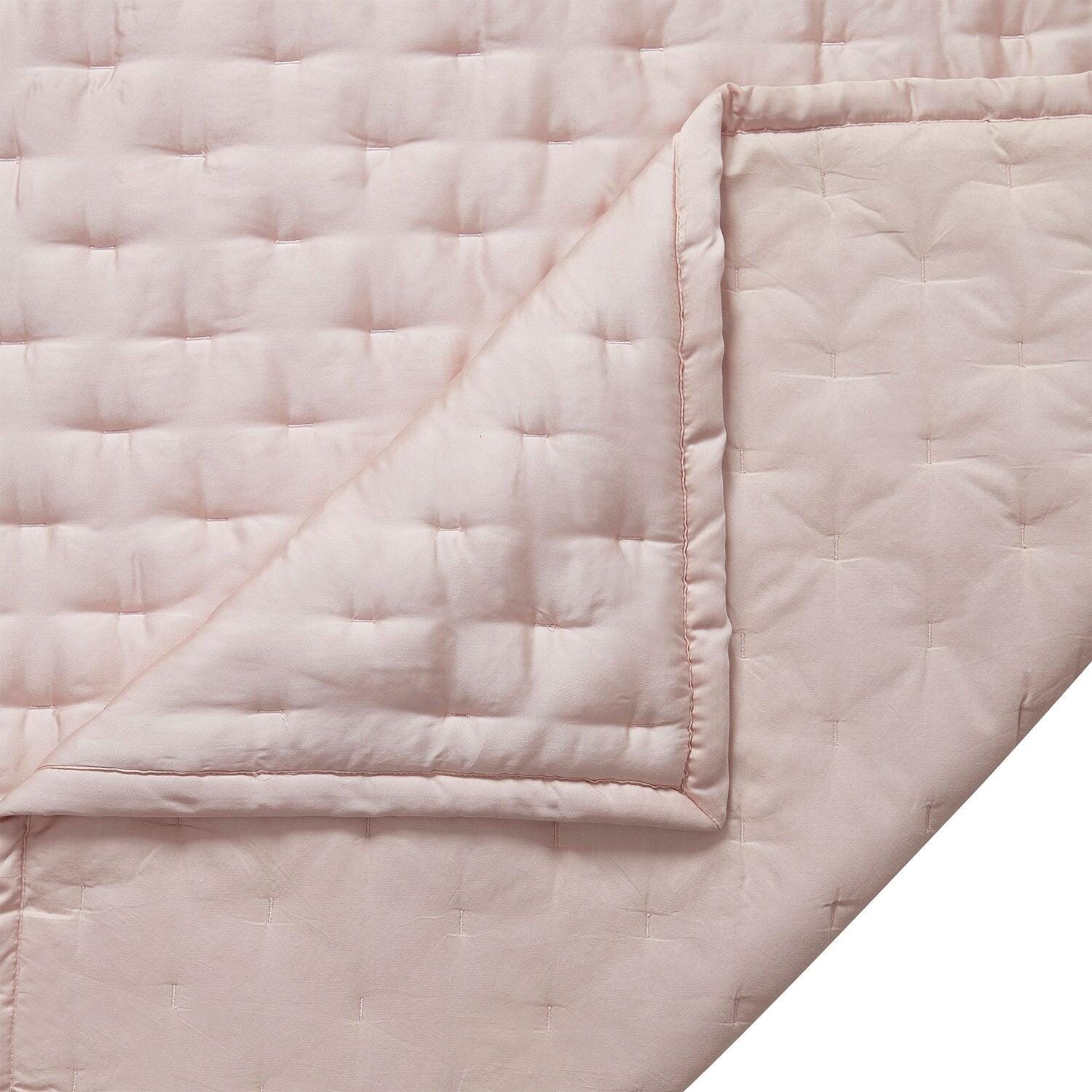 HiEnd Accents Lyocell 3-Piece King Quilt Set, Blush, large