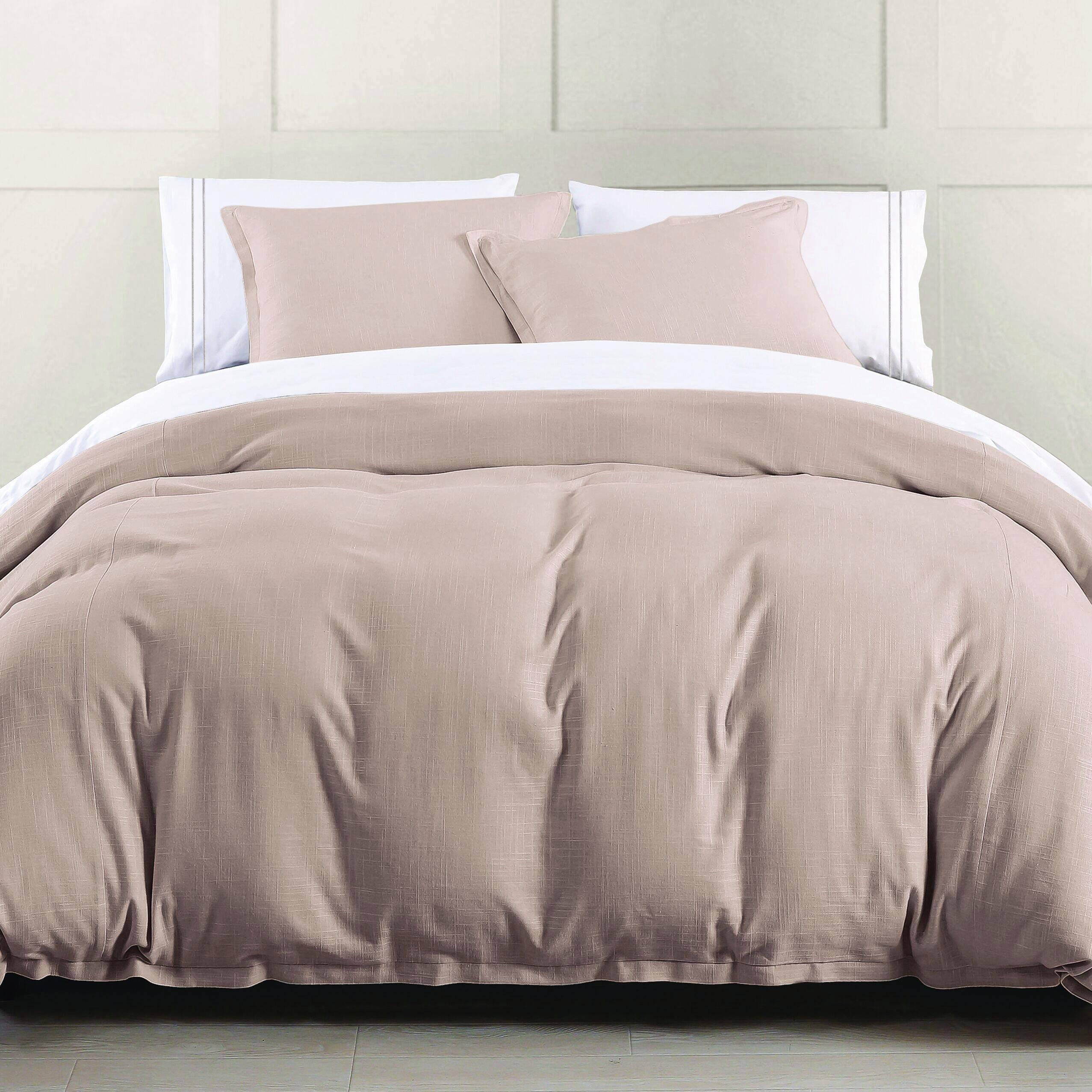 HiEnd Accents Hera 3-Piece King Duvet Cover Set, Blush, large