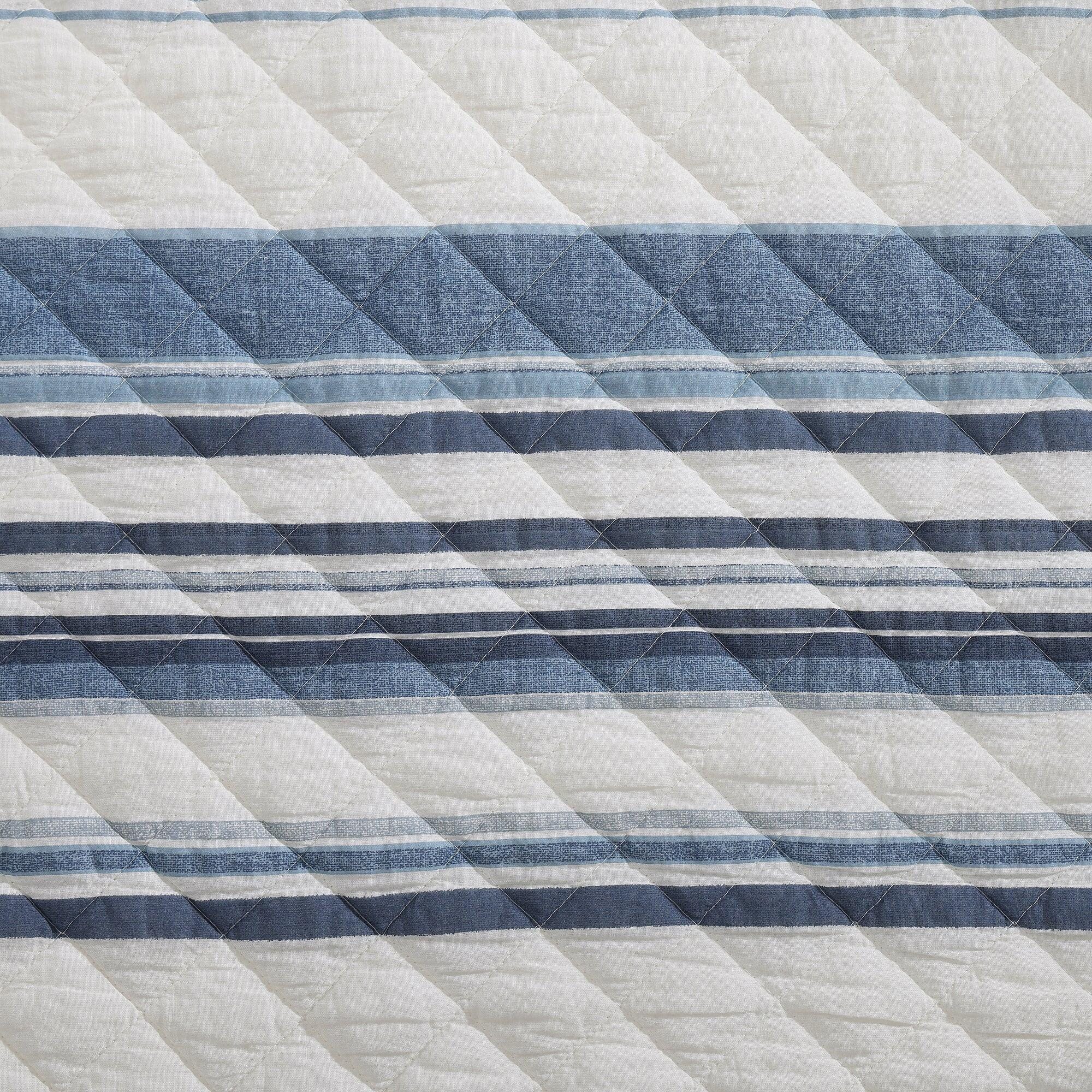 Indigo Hill Mystic 3-Piece King Quilt Set, Navy, large