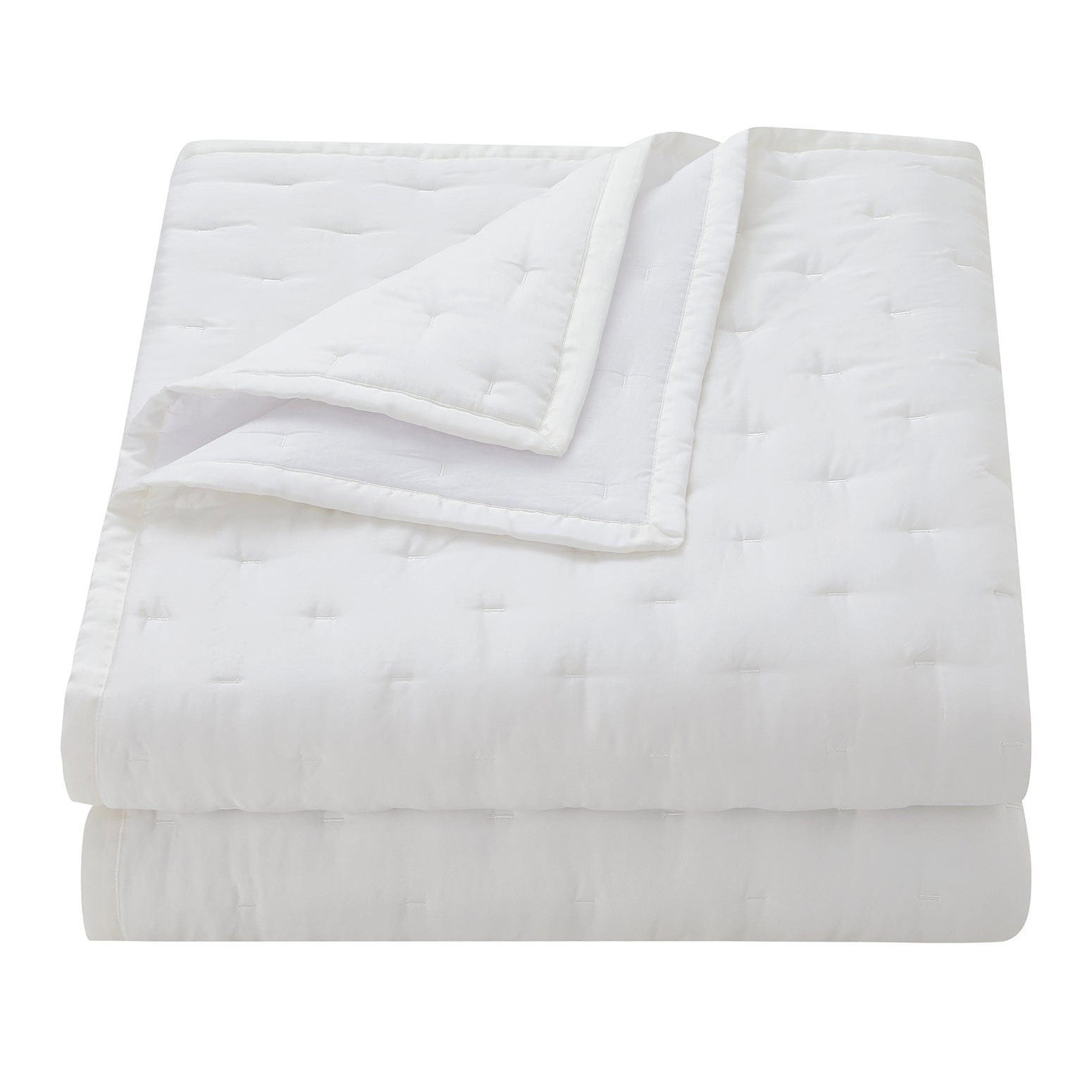 HiEnd Accents Lyocell 1-Piece Full/Queen Quilt, White, rollover
