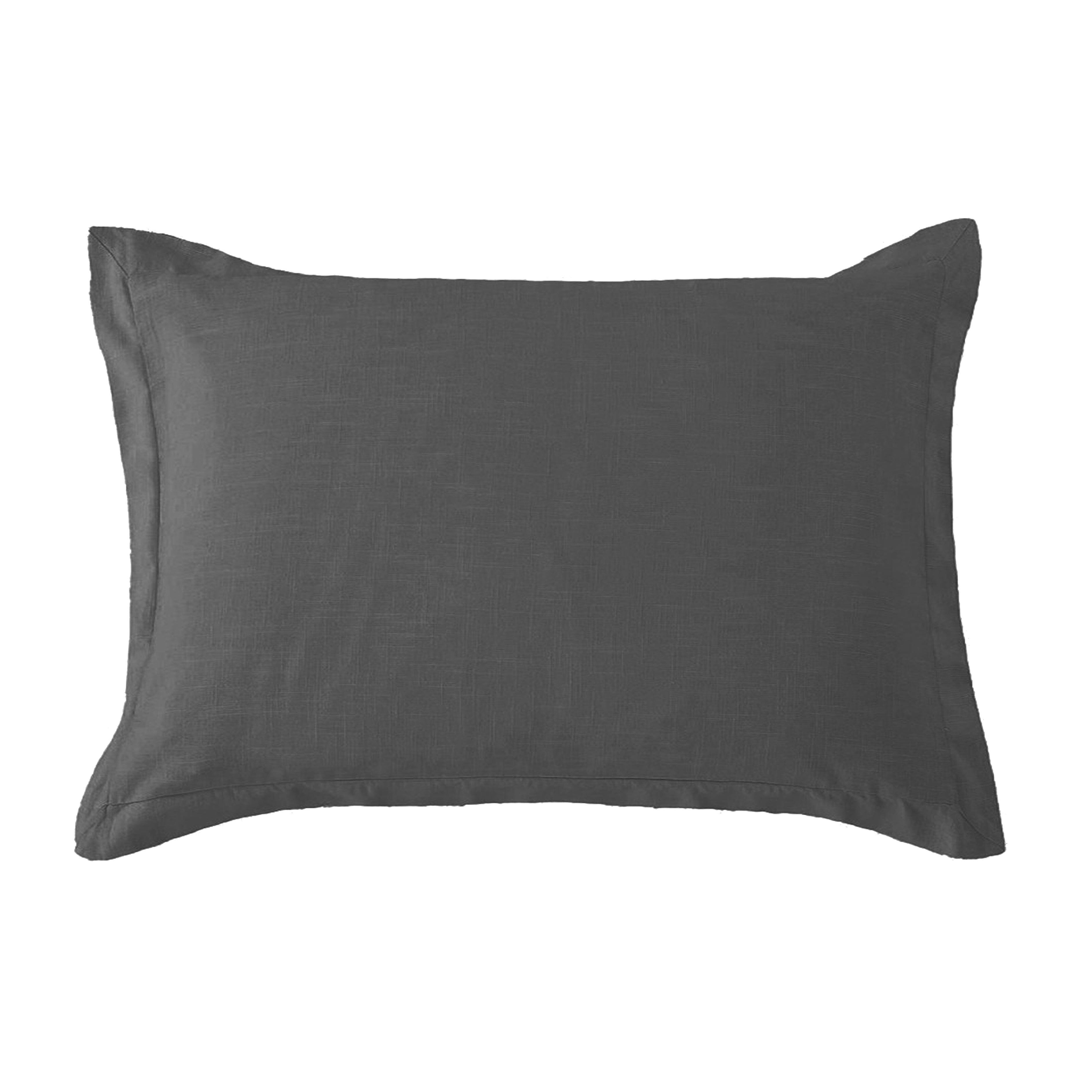 HiEnd Accents Hera Dutch Euro Pillow, Slate, large