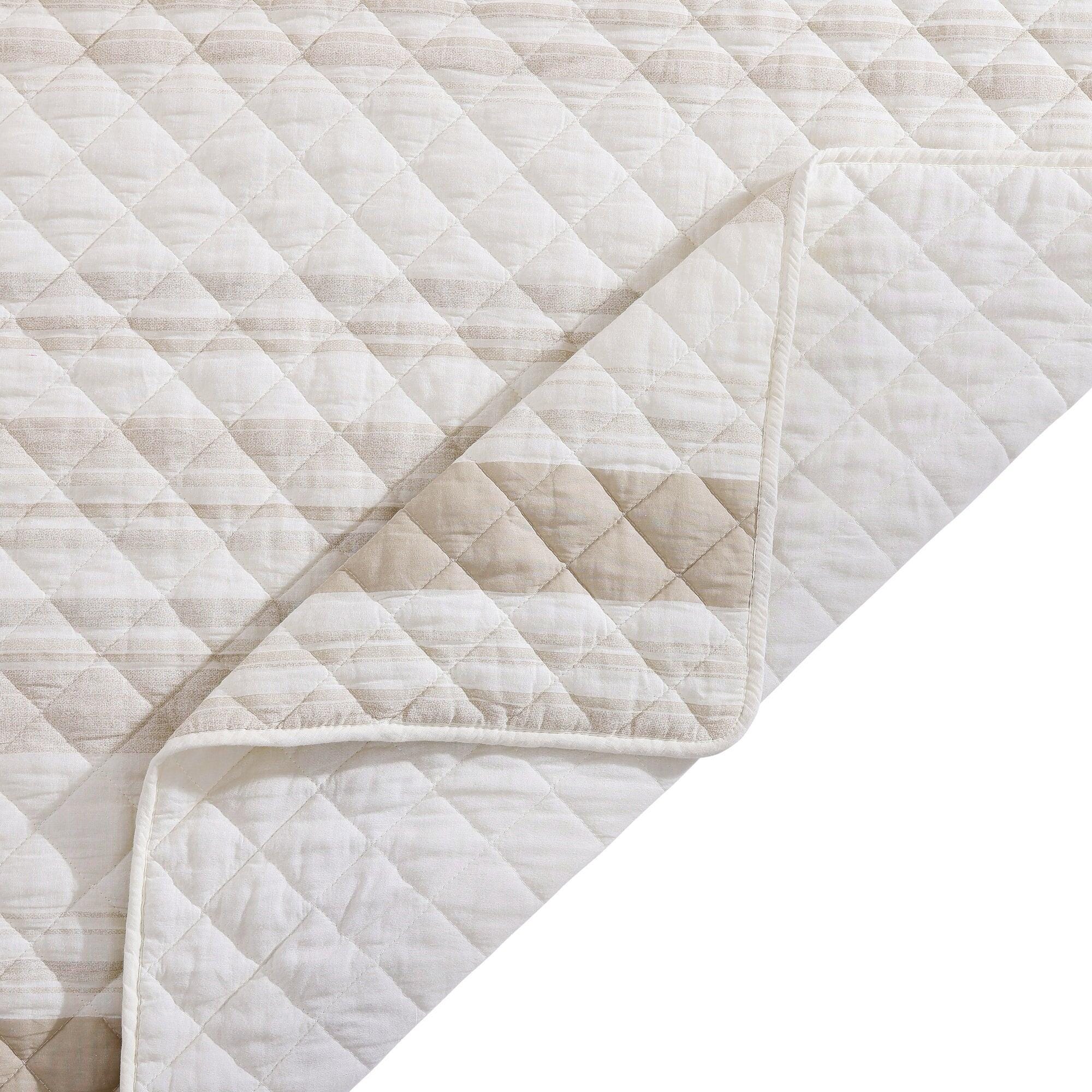 Indigo Hill Mystic 3-Piece King Quilt Set, Taupe, large