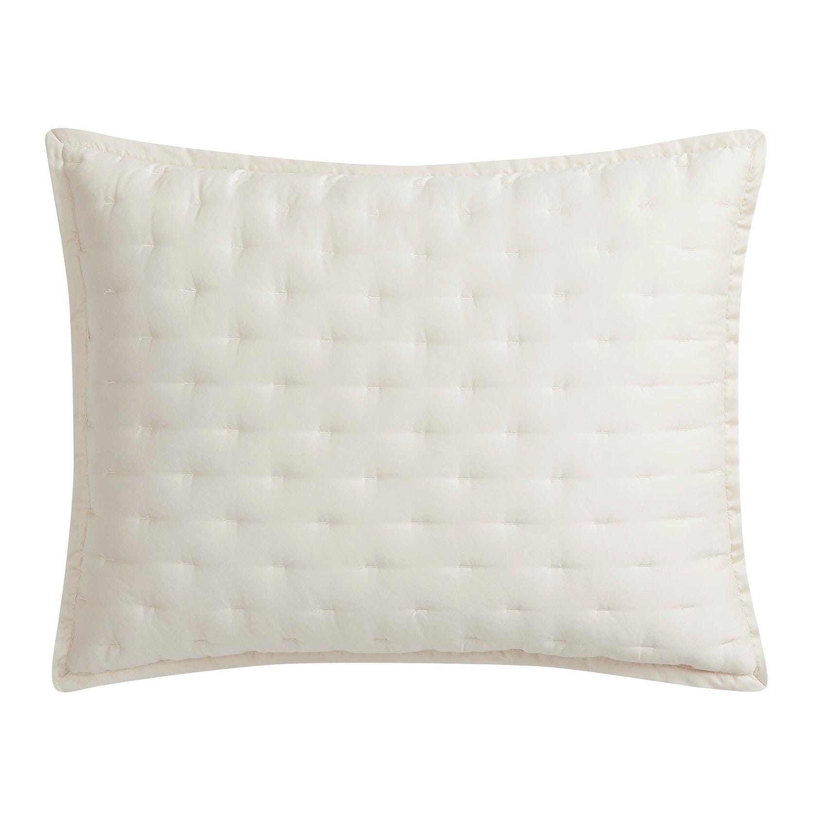HiEnd Accents Lyocell 2-Piece Pillow Sham Set, Ivory, large