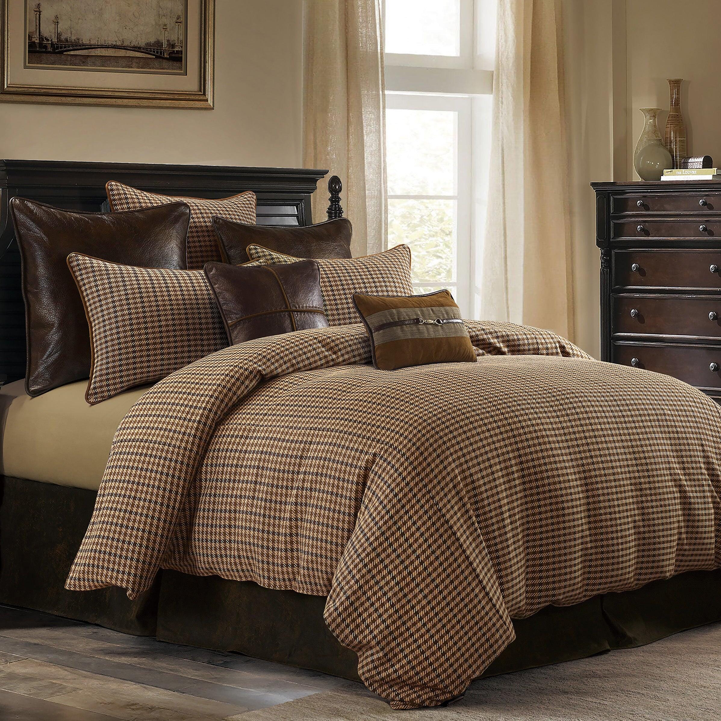 Paseo Road Clifton 3-Piece Queen Comforter Set, Brown, large