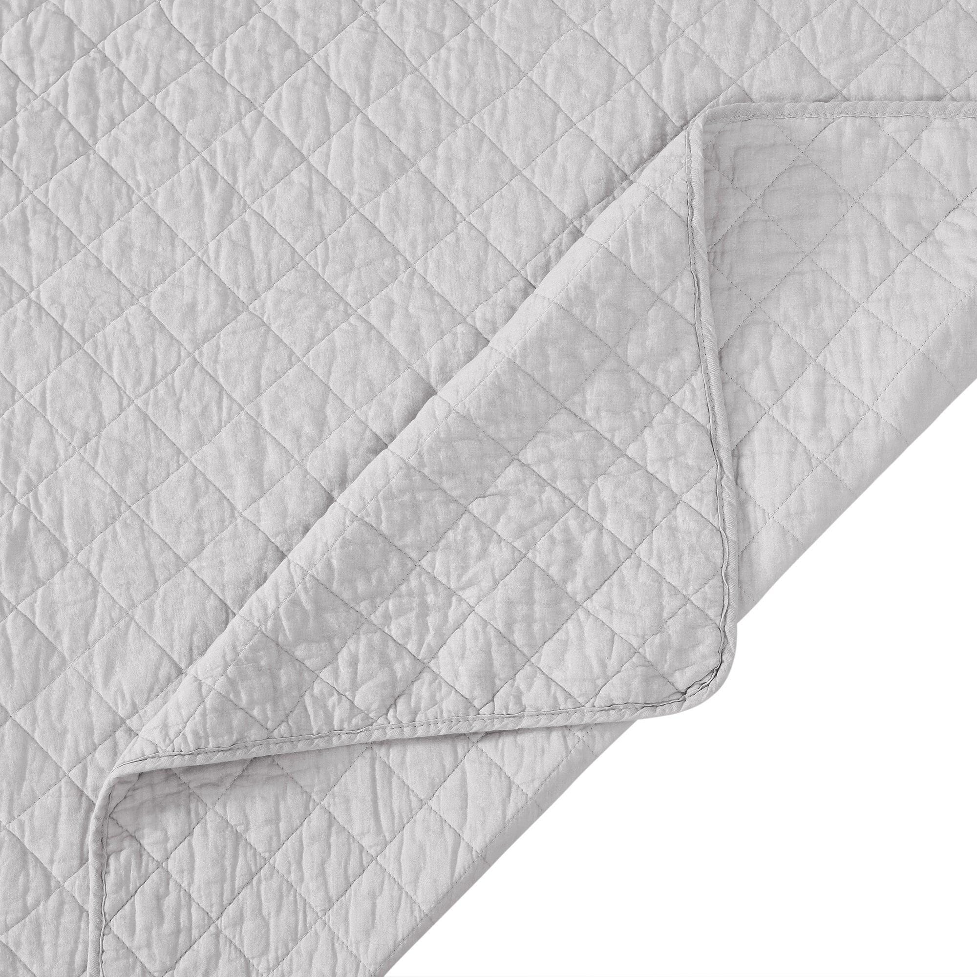 Indigo Hill 3-Piece King Comfort Quilt Set, Gray, large