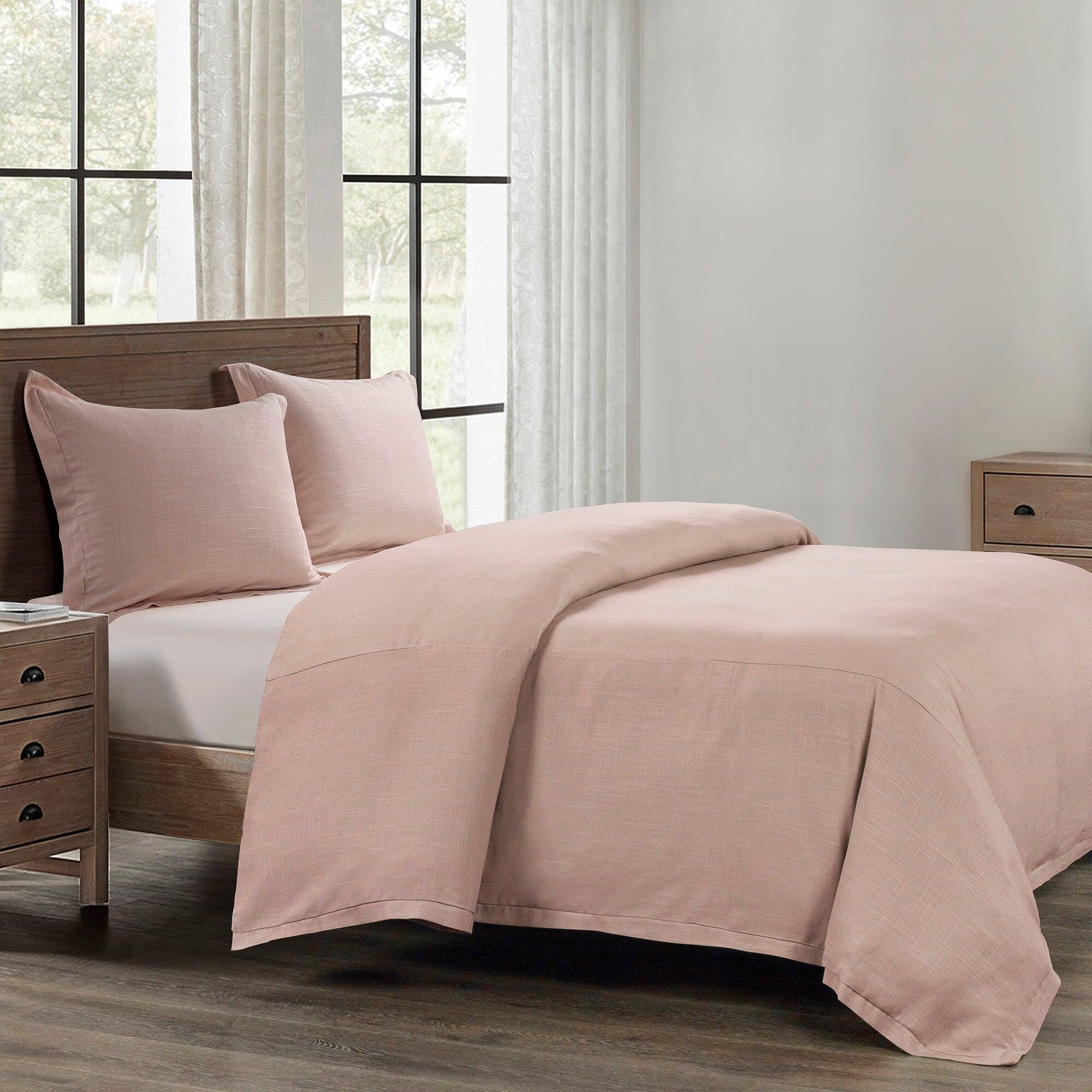 HiEnd Accents Hera 1-Piece Twin Duvet Cover, Blush, large