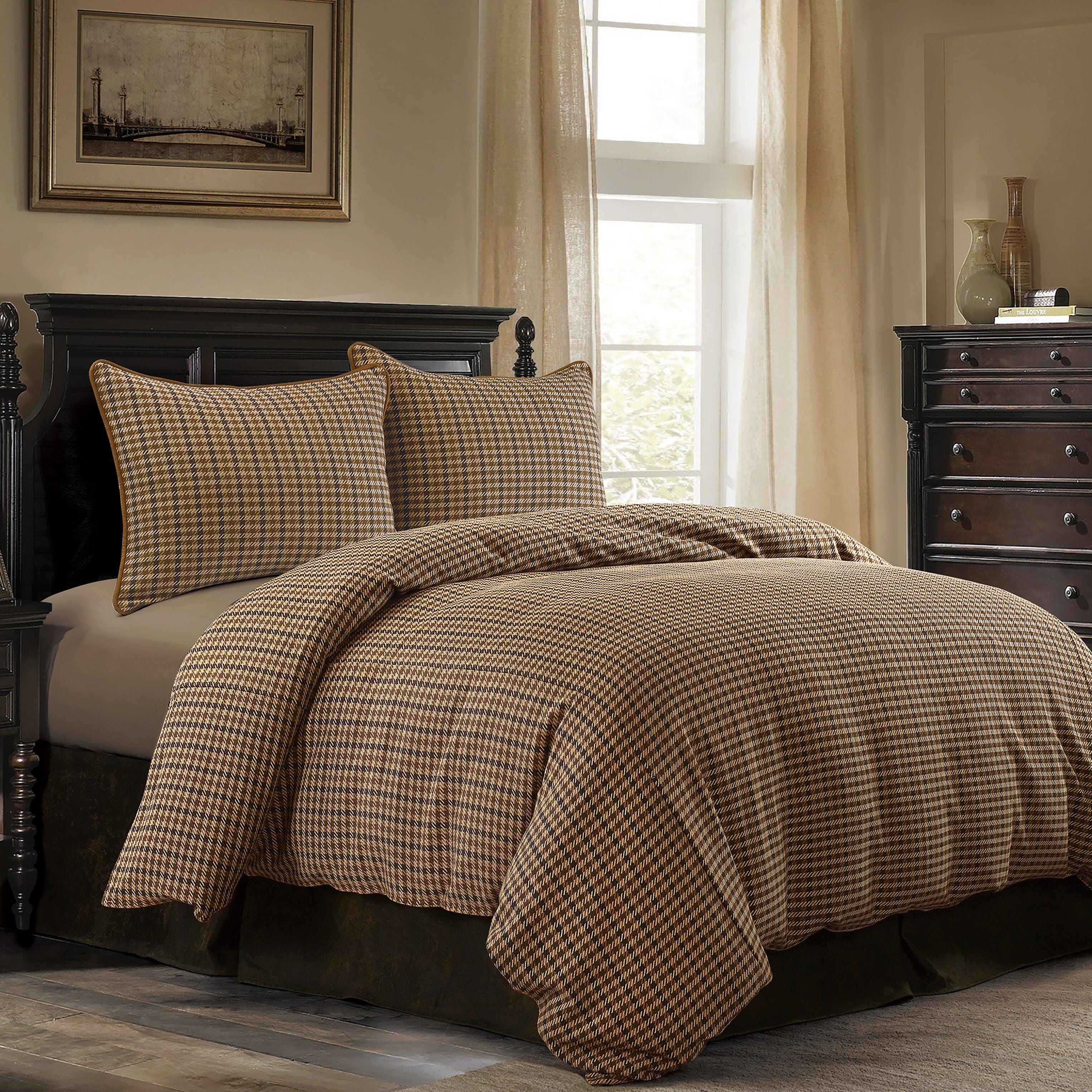 Paseo Road Clifton 3-Piece King Comforter Set, Brown, large