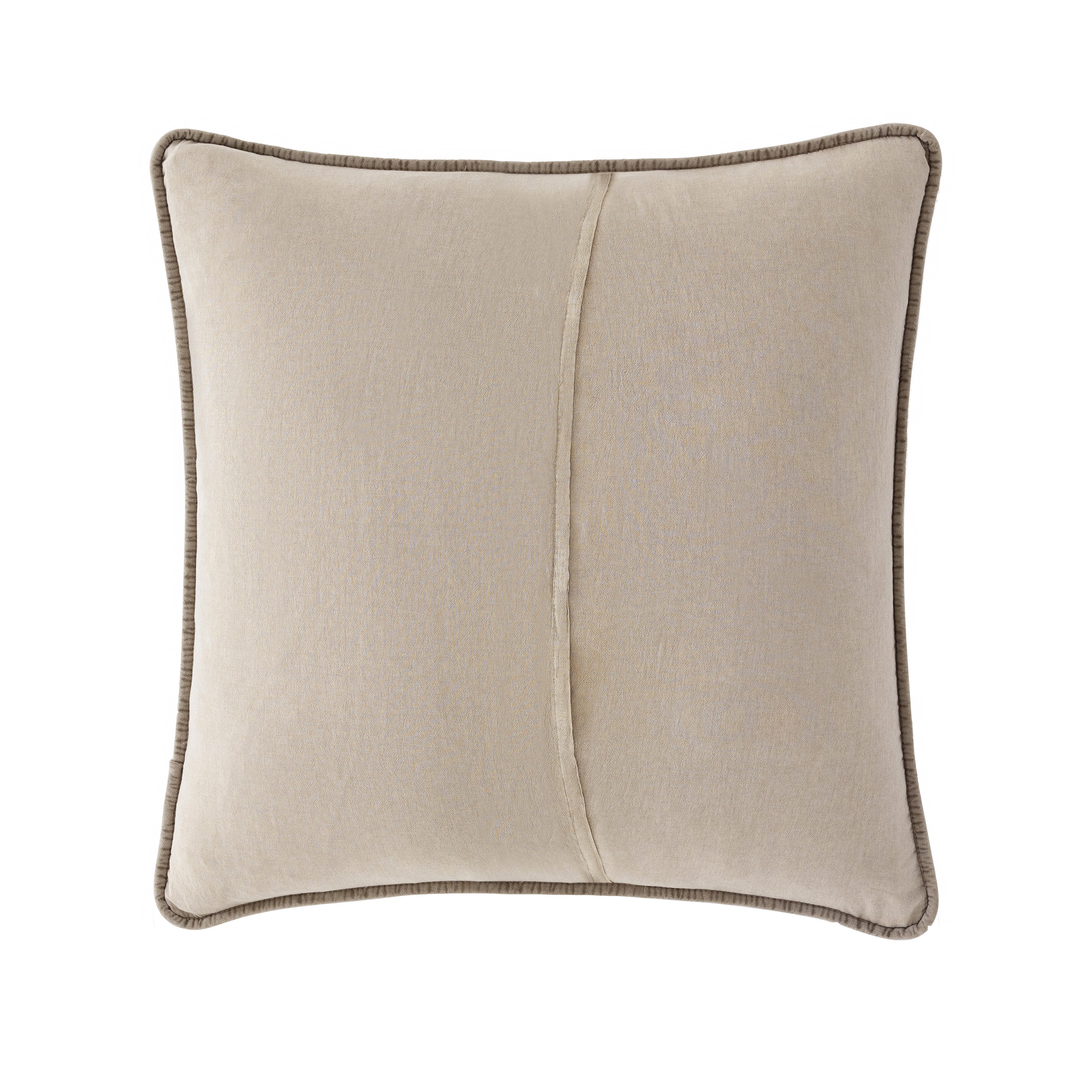 Ashley Luxe HiEnd Accents Stonewashed Quilted Euro Sham, Taupe, large