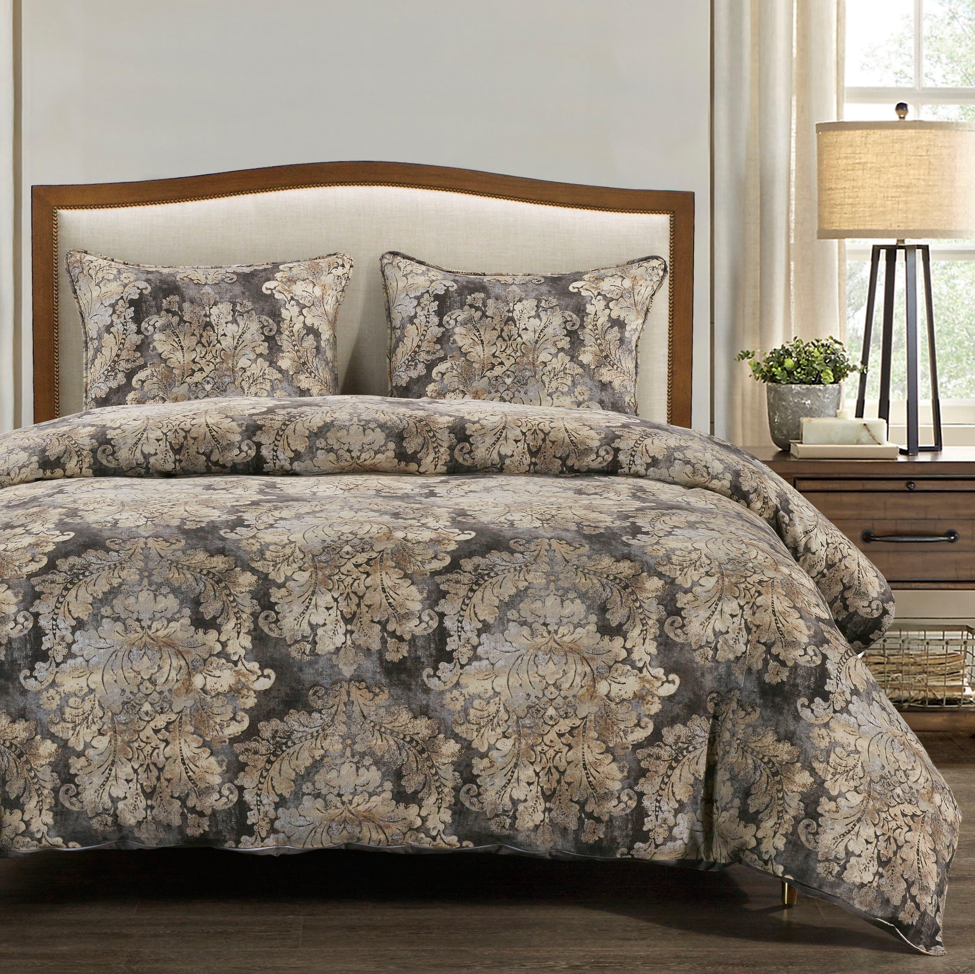 HiEnd Accents Victoria 3-Piece King Comforter Set, Multi, large