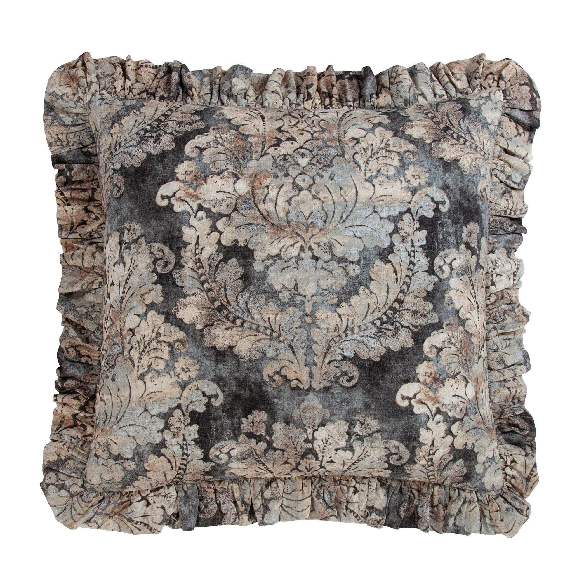 HiEnd Accents Victoria Ruffled Euro Sham, , large