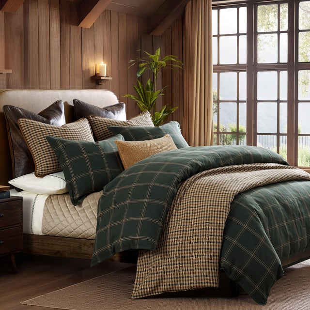 HiEnd Accents Windowpane 3-Piece Full Comforter Set