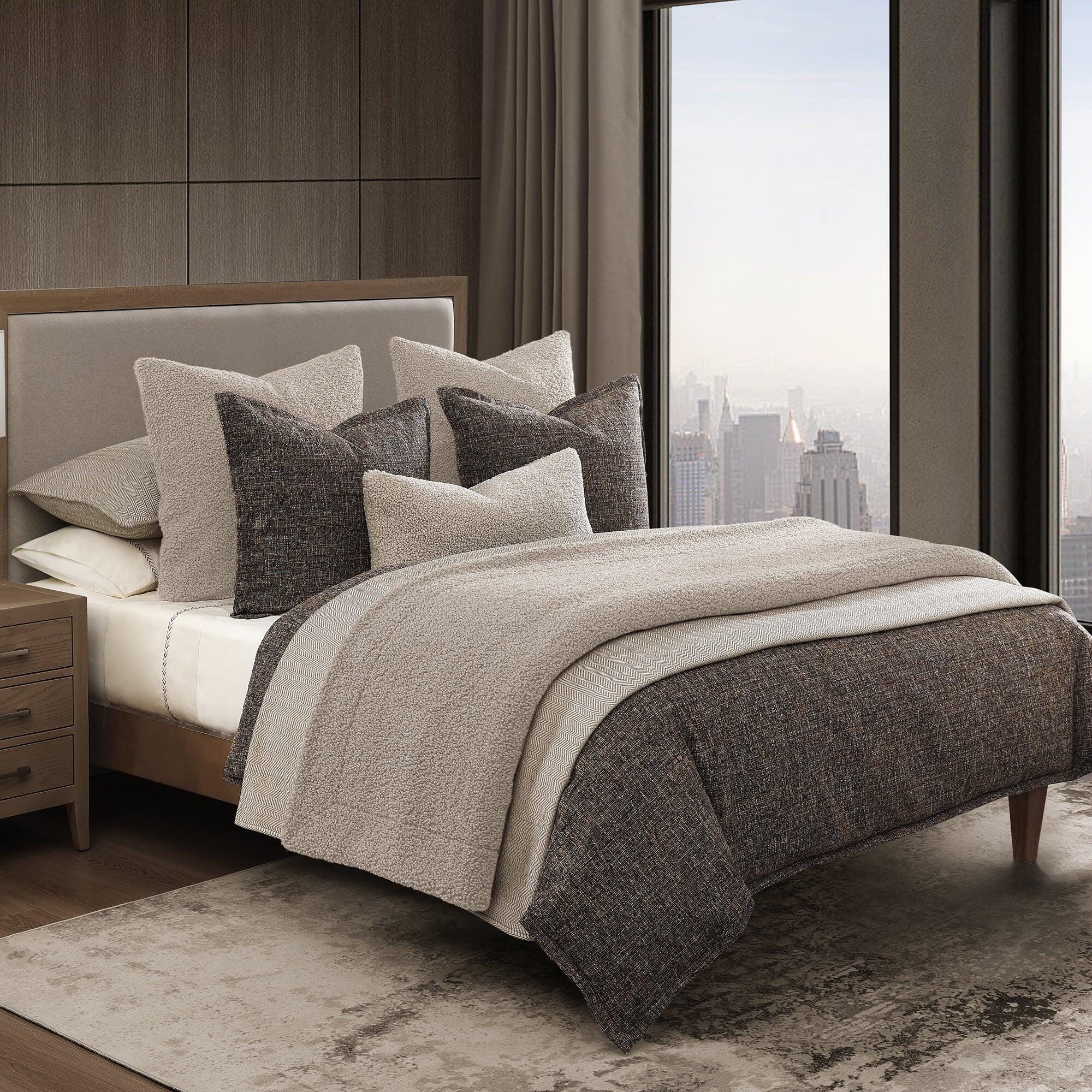 Ashley Luxe King Tweed Duvet Cover Set | Ashley