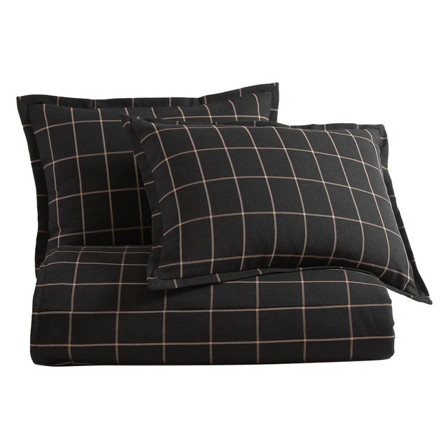HiEnd Accents Windowpane 3-Piece King Comforter Set