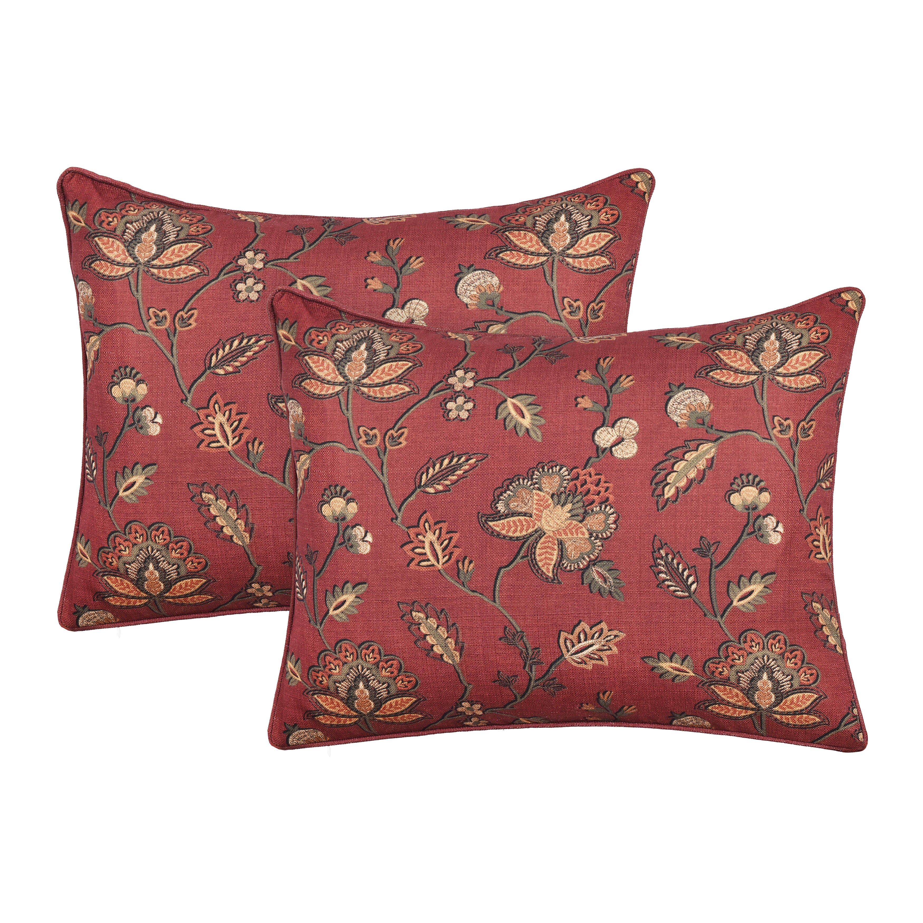 Royal Court Bari 3 Piece Full/Queen Comforter Set, Red, large