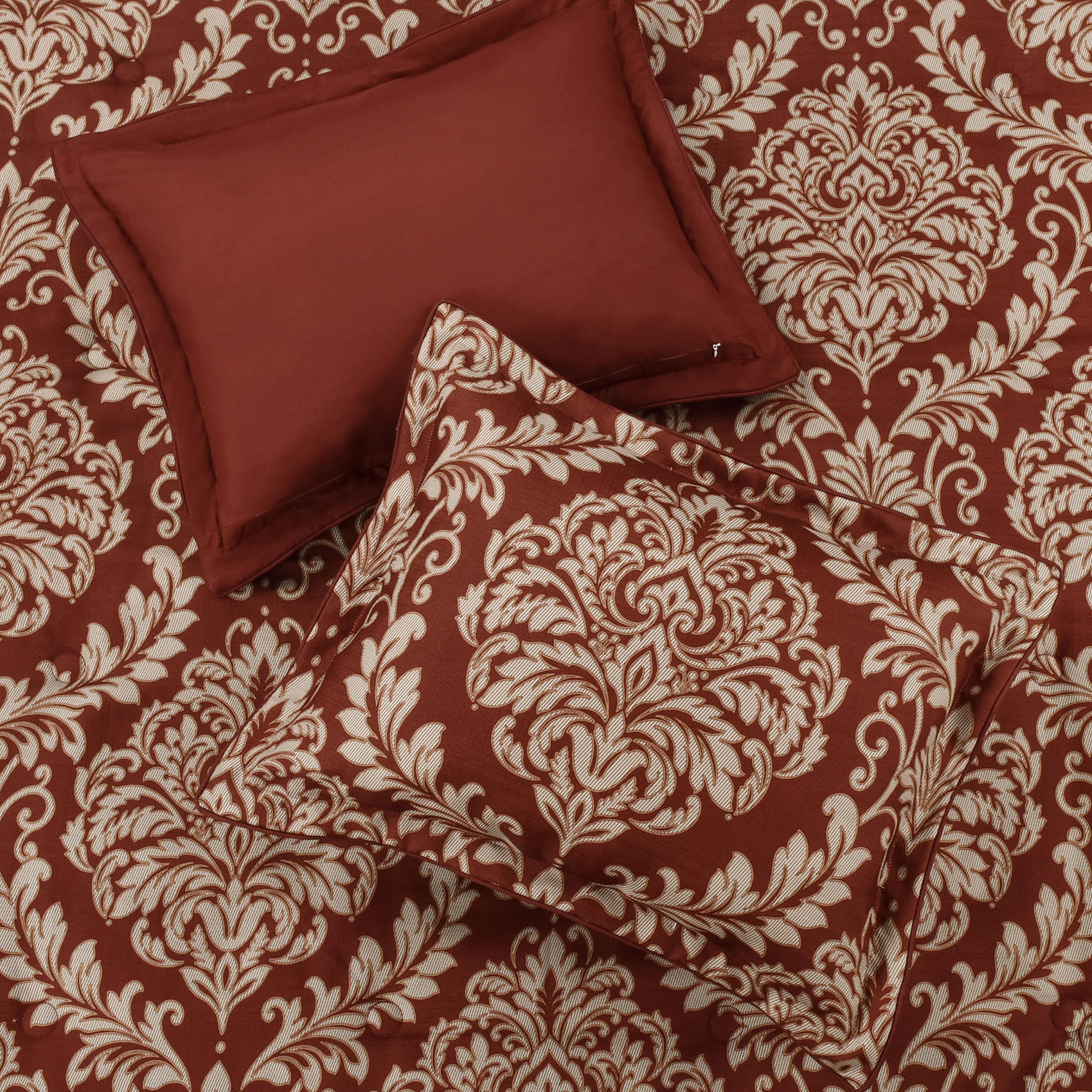 Royal Court Lazia 3 Piece King/California King Comforter Set, Red, large