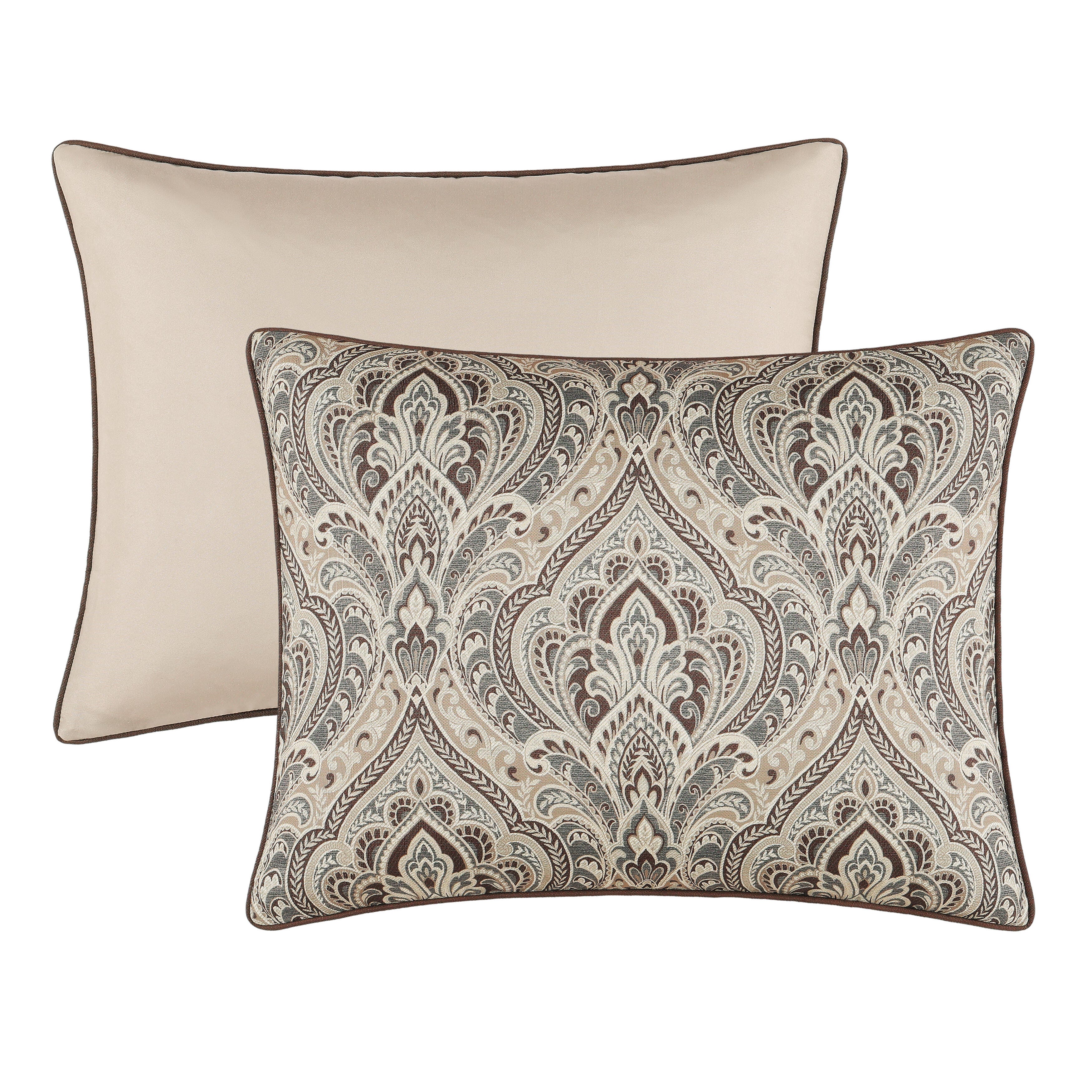 Royal Court Maren 3 Piece Full/Queen Comforter Set, Chocolate, large